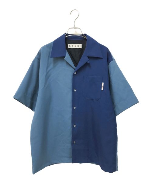 中古・古着通販】MARNI (マルニ) MA BOWLING SHIRT ブルー×ネイビー