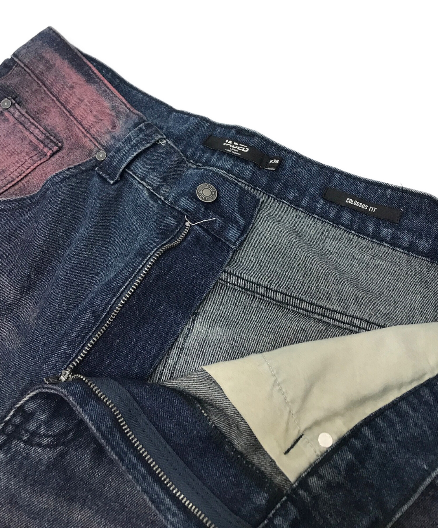 Jaded London (ジェイディッドロンドン) COLOSSUS FIT JEANS インディゴ サイズ:W36