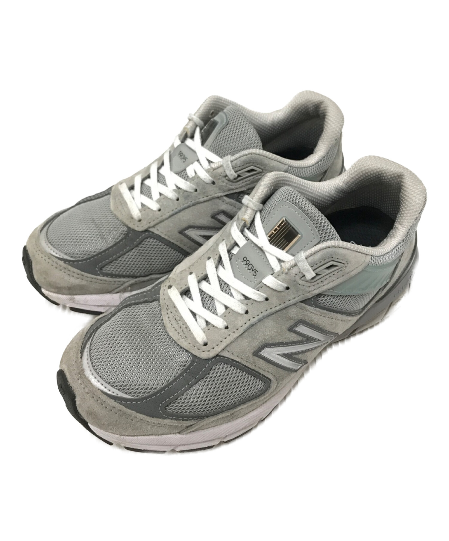 NEW BALANCE (ニューバランス) ローカットスニーカー グレー サイズ:25.5cm