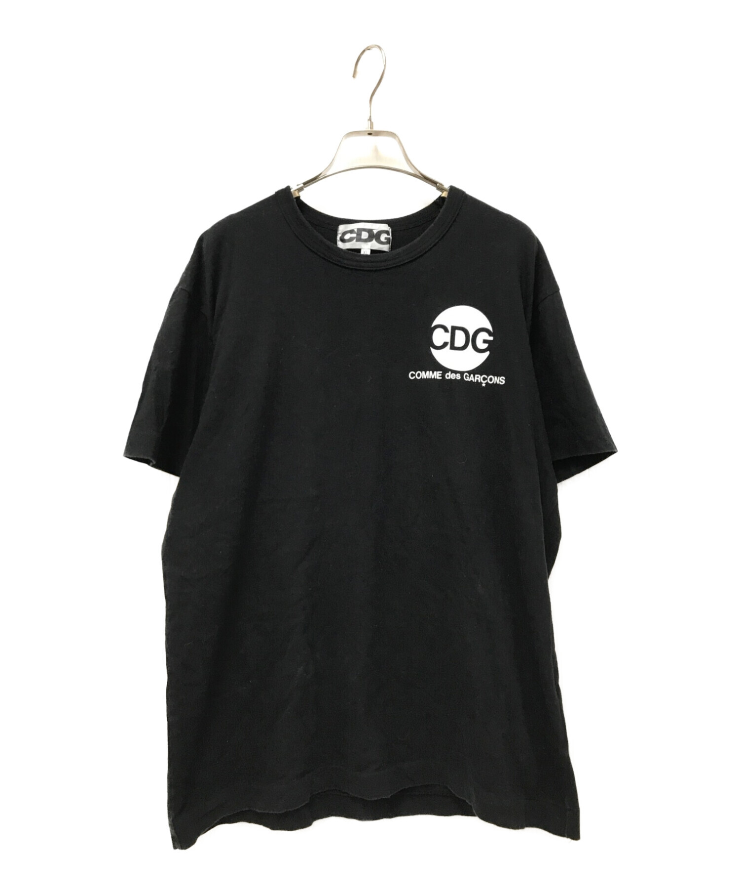 CDG (シーディージー コムデギャルソン) CIRCLE TEE ブラック サイズ:XL