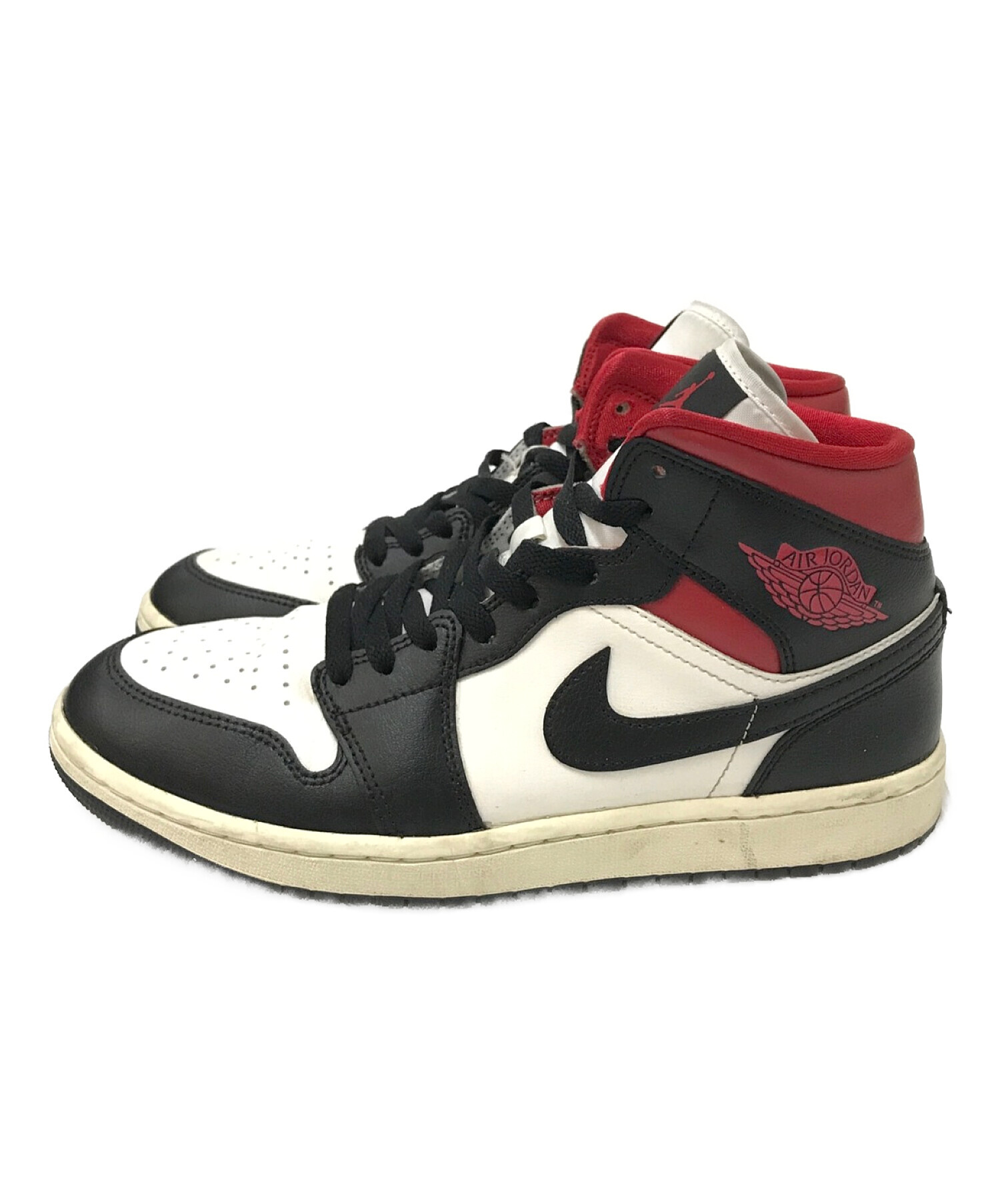 中古・古着通販】NIKE (ナイキ) AIR JORDAN 1 MID ブラック×ホワイト