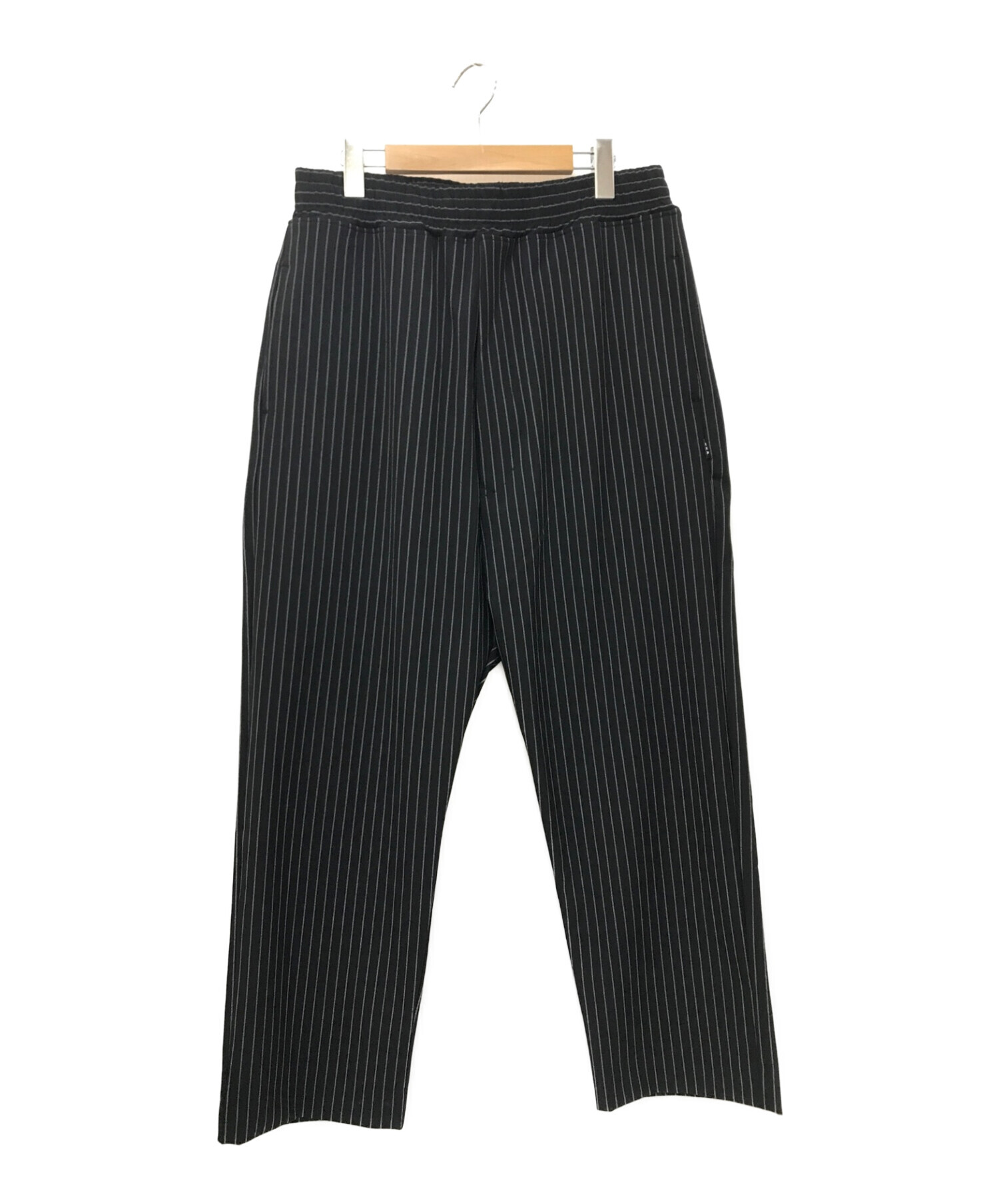 中古・古着通販】GOD SELECTION XXX (ゴッドセレクショントリプルエックス) EASY PANTS BLACK STRIPE ブラック  サイズ:M｜ブランド・古着通販 トレファク公式【TREFAC FASHION】スマホサイト