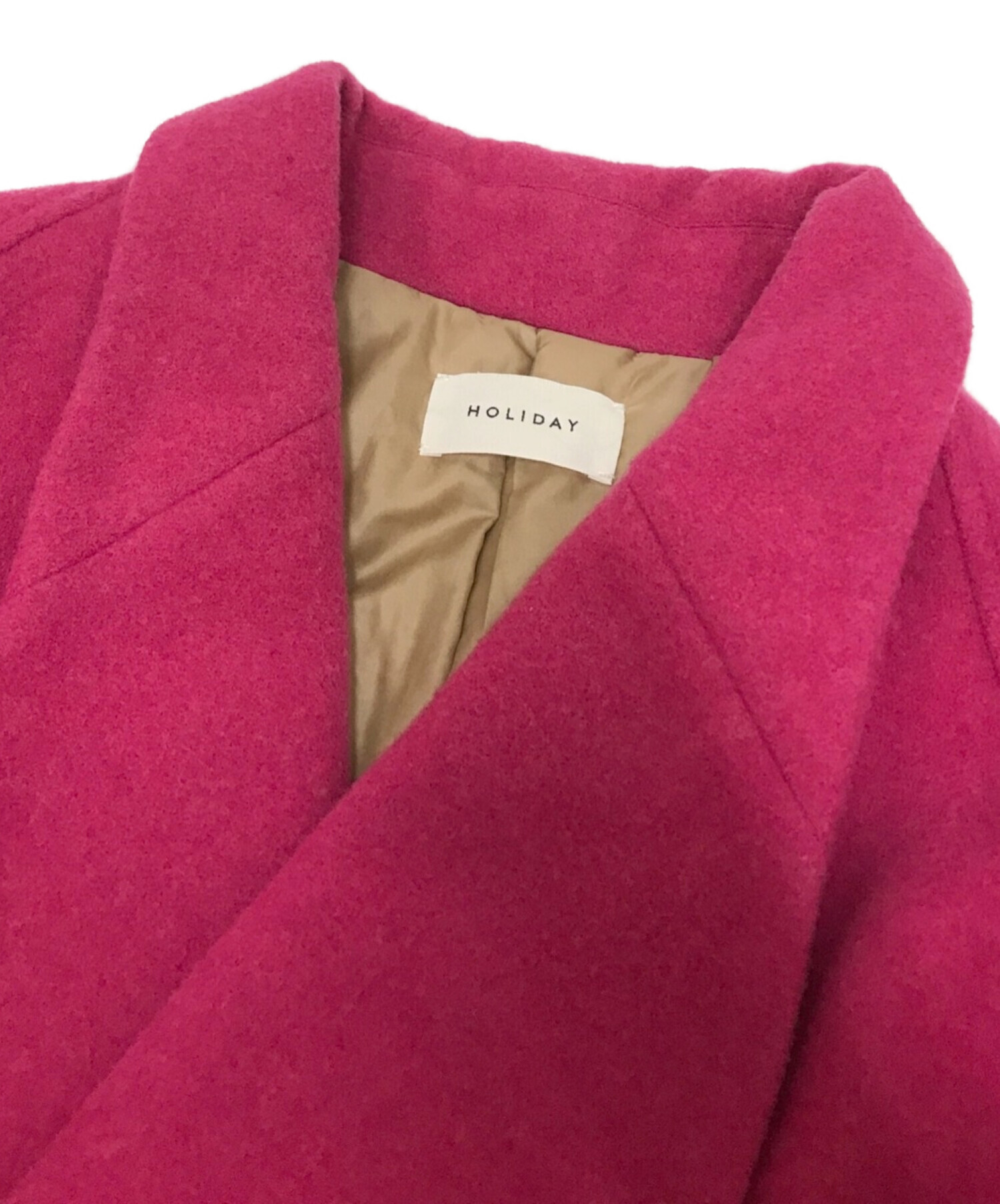 中古・古着通販】holiday (ホリデー) SHAWL COLLAR FUTON COAT