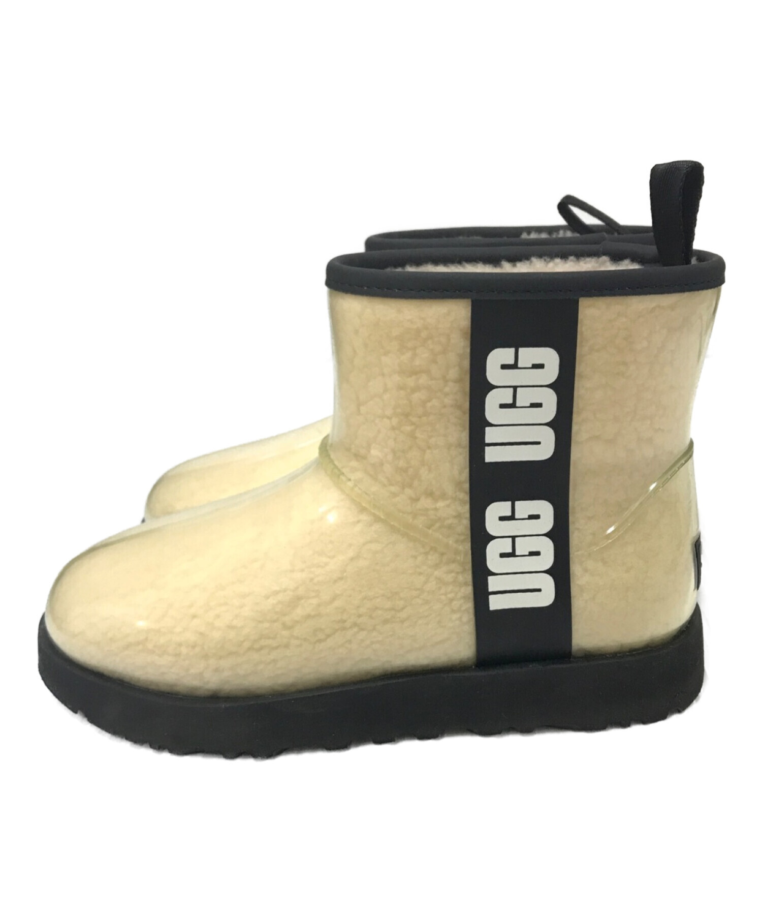 UGG (アグ) Classic Clear Mini ベージュ×ブラック サイズ:24.0cm