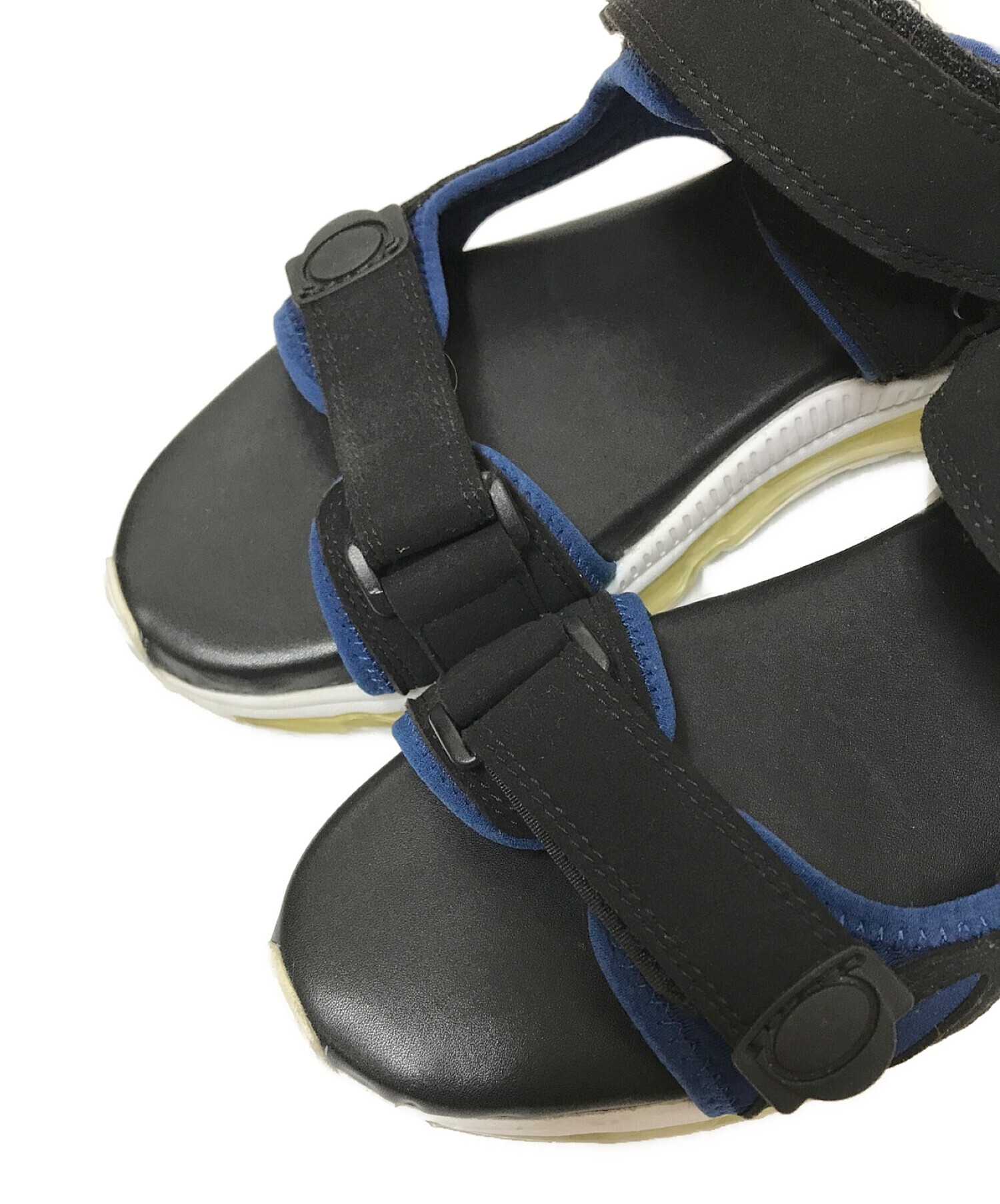 Name. (ネーム) TOMO & CO (トモアンドシーオー) AIR SOLE SANDAL ブラック×ブルー サイズ:26.0cm