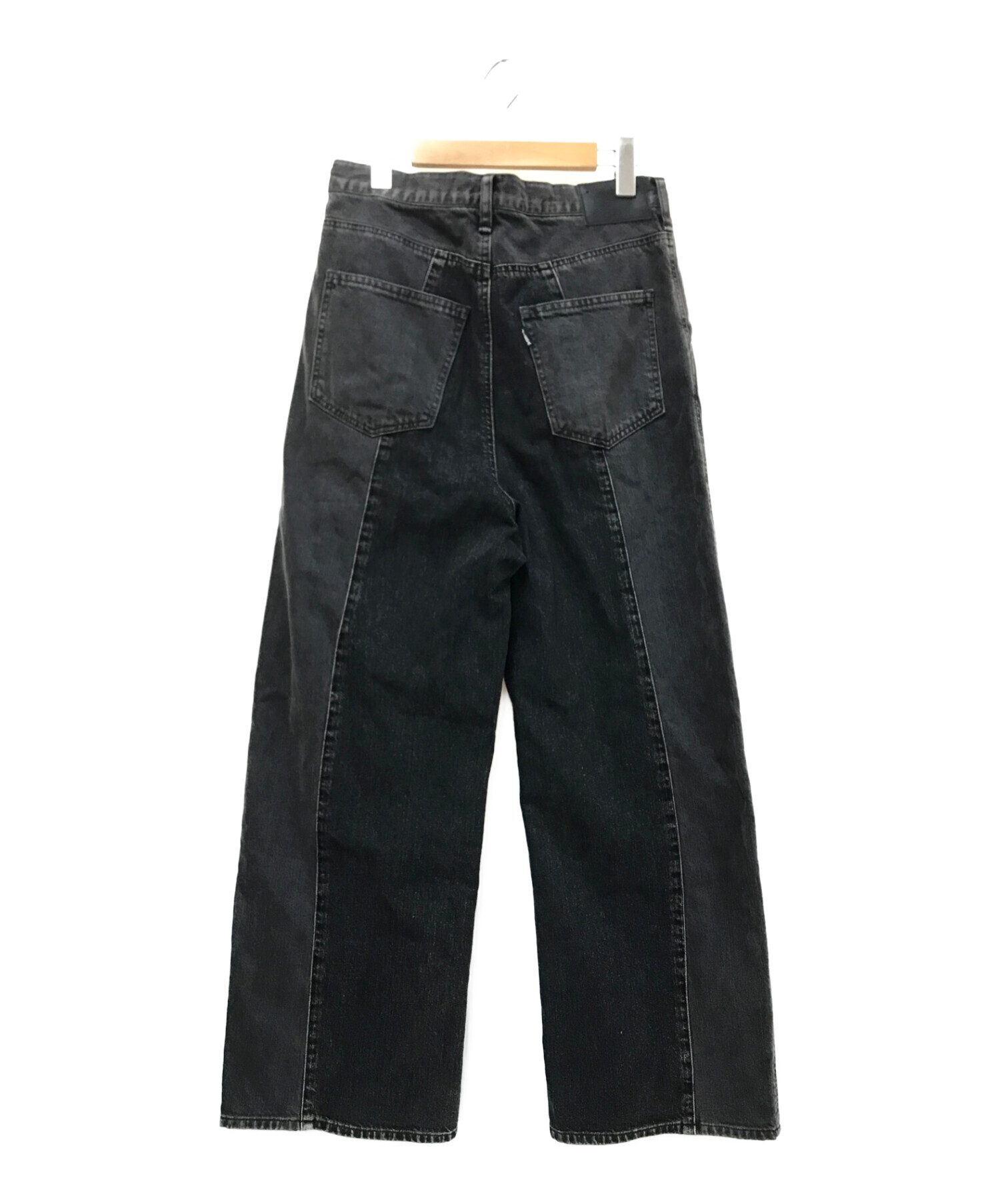 jieda (ジエダ) SWITCHING ZIP DENIM PANTS ブラック サイズ:1