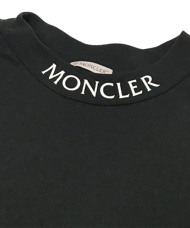 絶品MONCLER モンクレール　ペイントTシャツ Sサイズ　ネイビー トップス