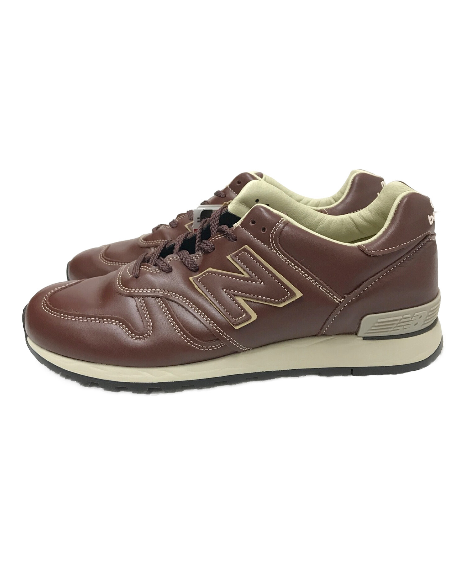 NEW BALANCE (ニューバランス) ローカットスニーカー ブラウン サイズ:US:10 1/2D 未使用品