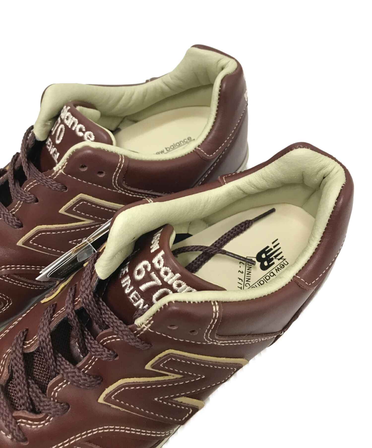 NEW BALANCE (ニューバランス) ローカットスニーカー ブラウン サイズ:US:10 1/2D 未使用品