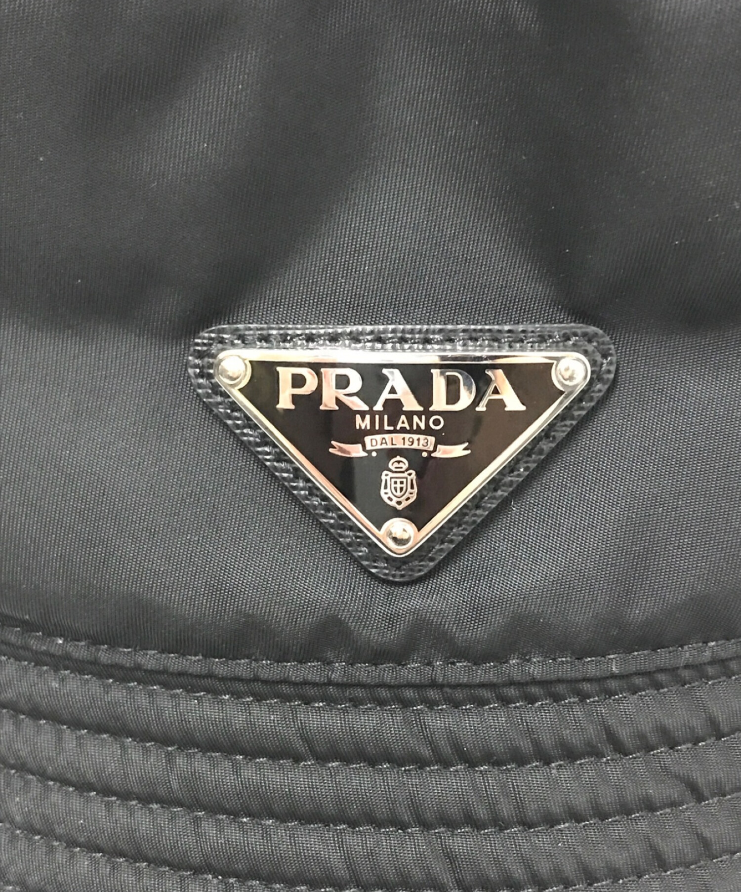 PRADA (プラダ) ReNylon バケットハット ブラック サイズ:XXL