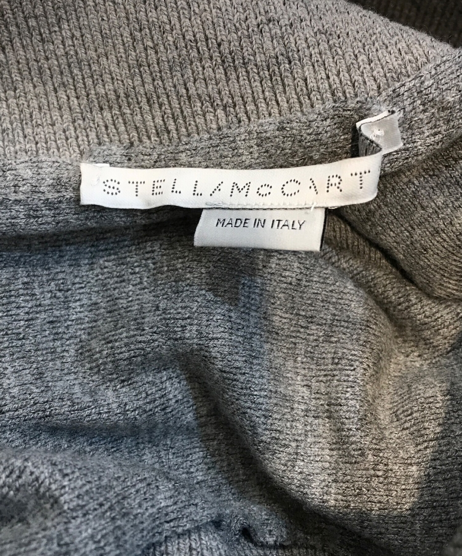 STELLA McCARTNEY (ステラマッカートニー) ハイウエストニットスカート グレー サイズ:40