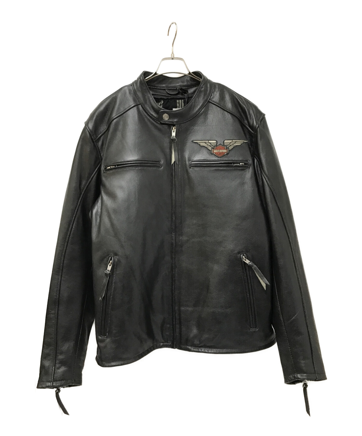 ファッション HARLEY−DAVIDSON ライダースジャケット ブラック ...