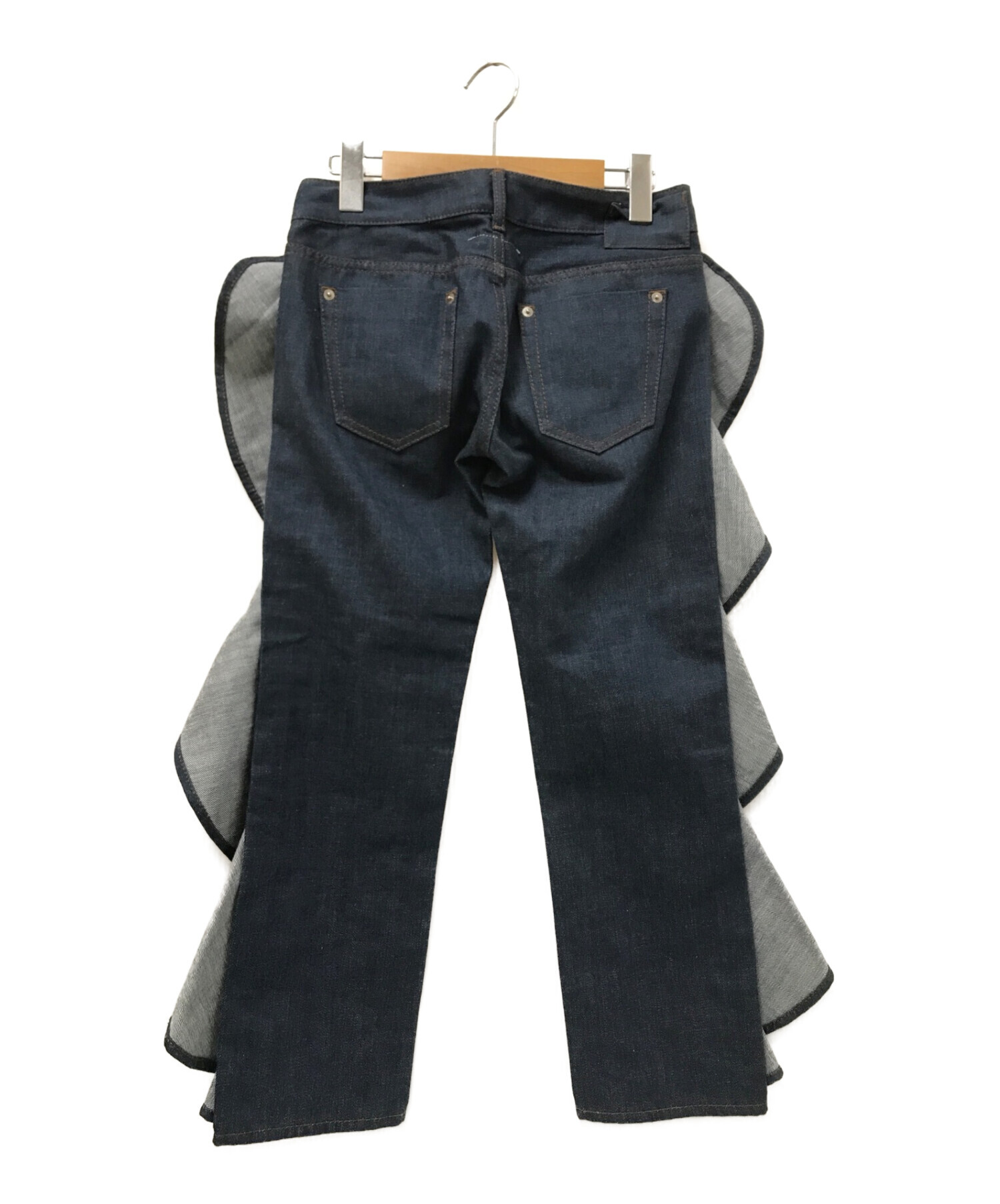 MM6 Maison Margiela (エムエムシックス メゾンマルジェラ) Ruffled jeans インディゴ サイズ:下記参照 未使用品