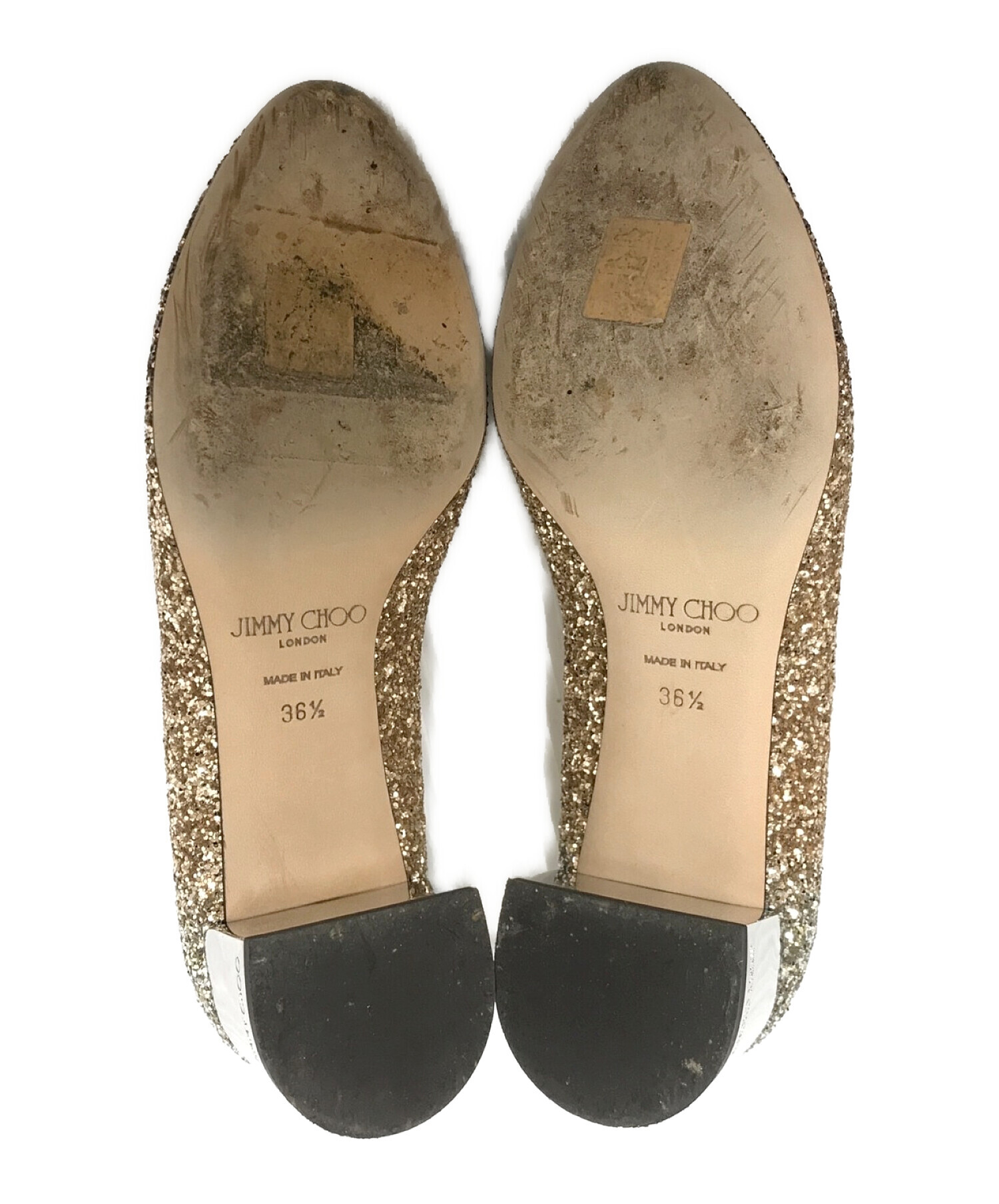 中古・古着通販】JIMMY CHOO (ジミーチュウ) JESSIE 40 ゴールドカラー