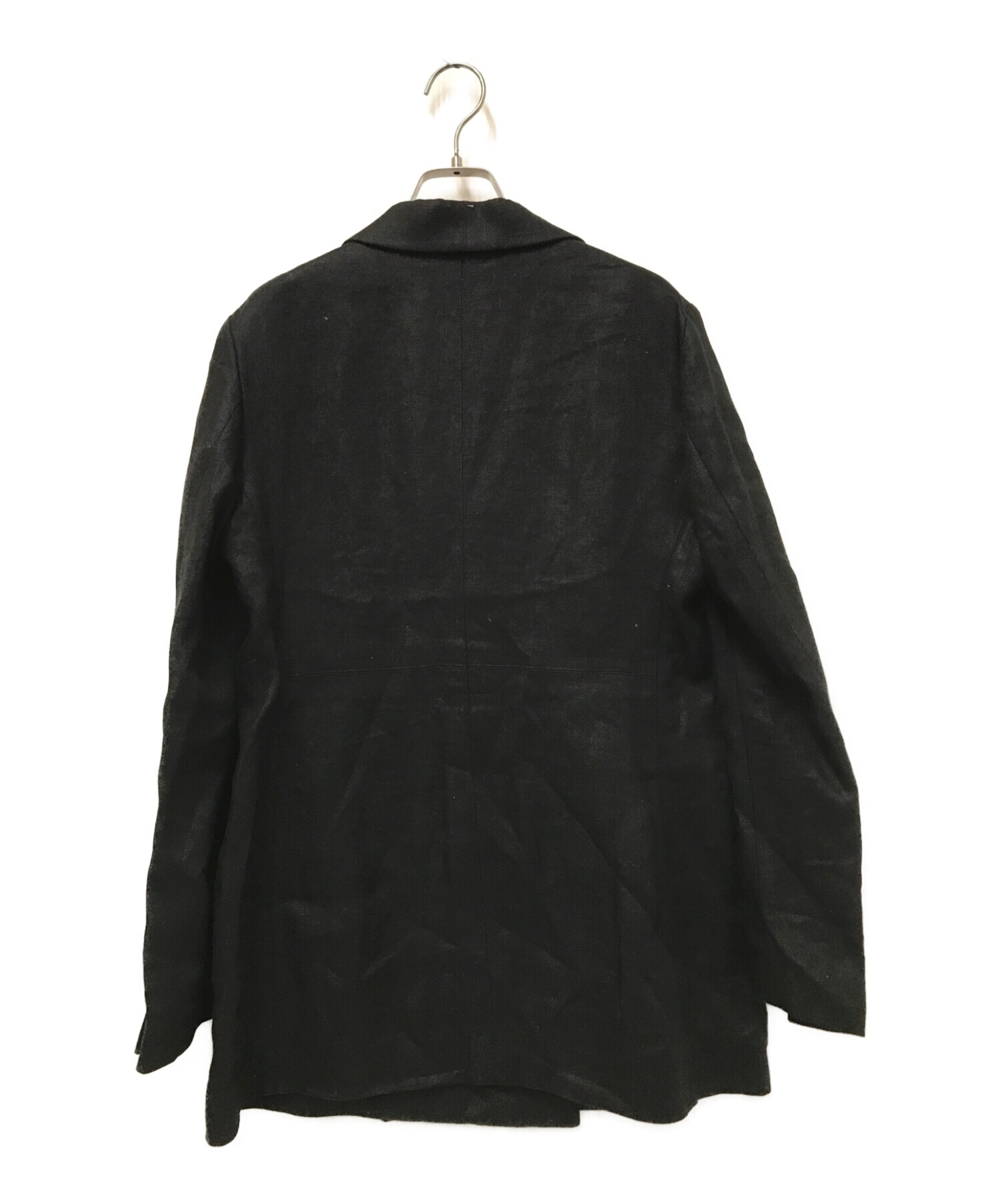 CHAOS (カオス) CRリネンヘリンボーンジャケット ブラック サイズ:F