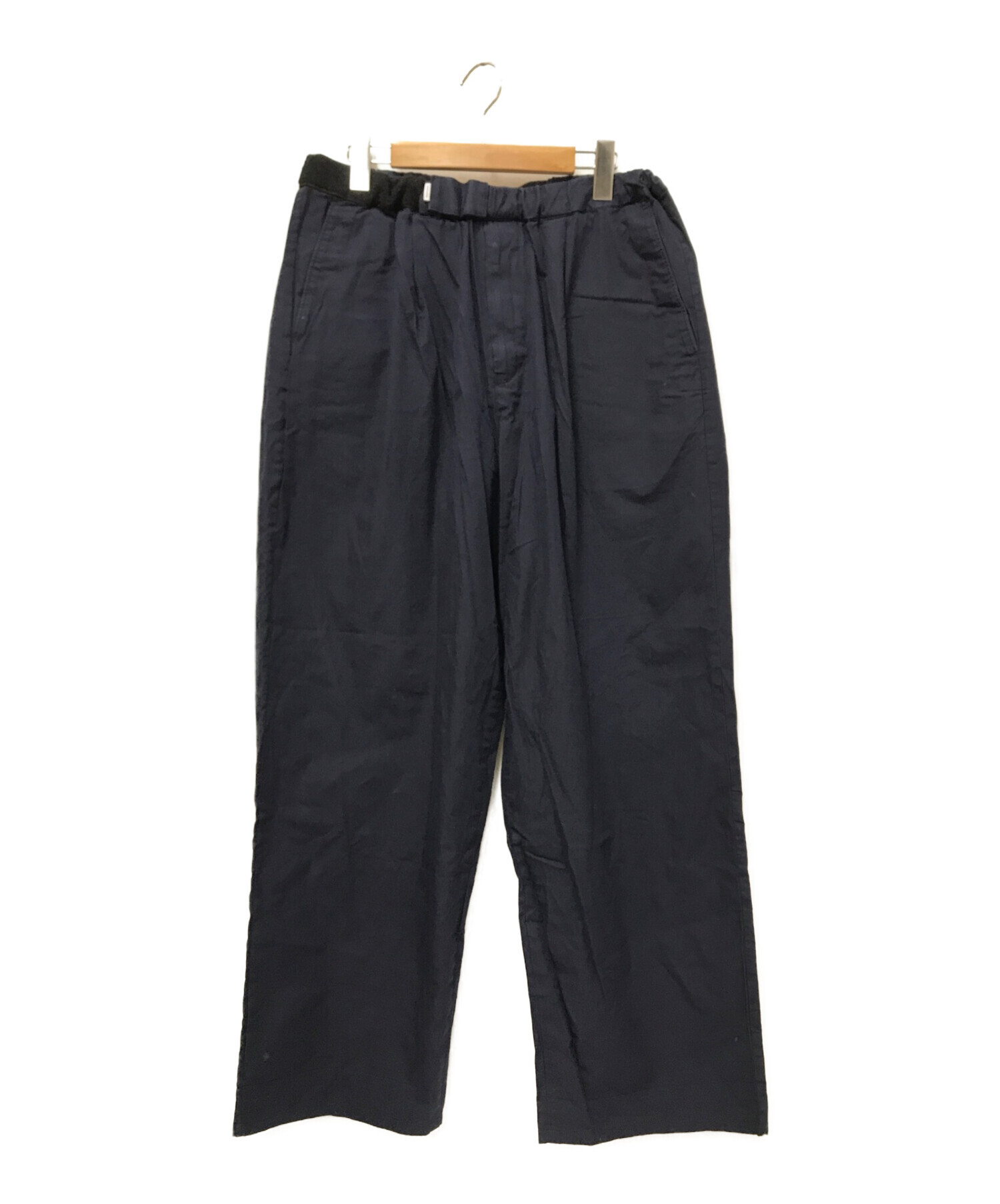 中古・古着通販】Graphpaper (グラフペーパー) Stevensons Wide Cook Pants ネイビー  サイズ:FREE｜ブランド・古着通販 トレファク公式【TREFAC FASHION】スマホサイト