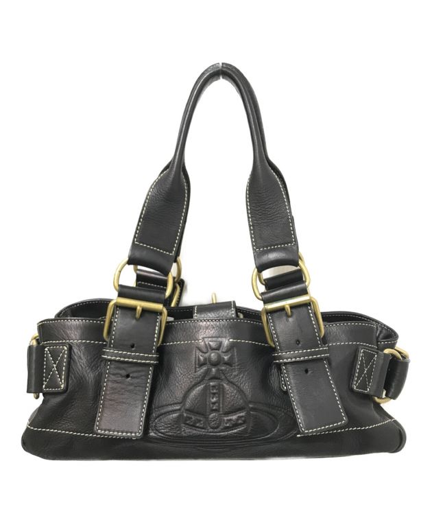 中古・古着通販】Vivienne Westwood (ヴィヴィアンウエストウッド) アコードレザーハンドバッグ ブラック  サイズ:下記参照｜ブランド・古着通販 トレファク公式【TREFAC FASHION】スマホサイト