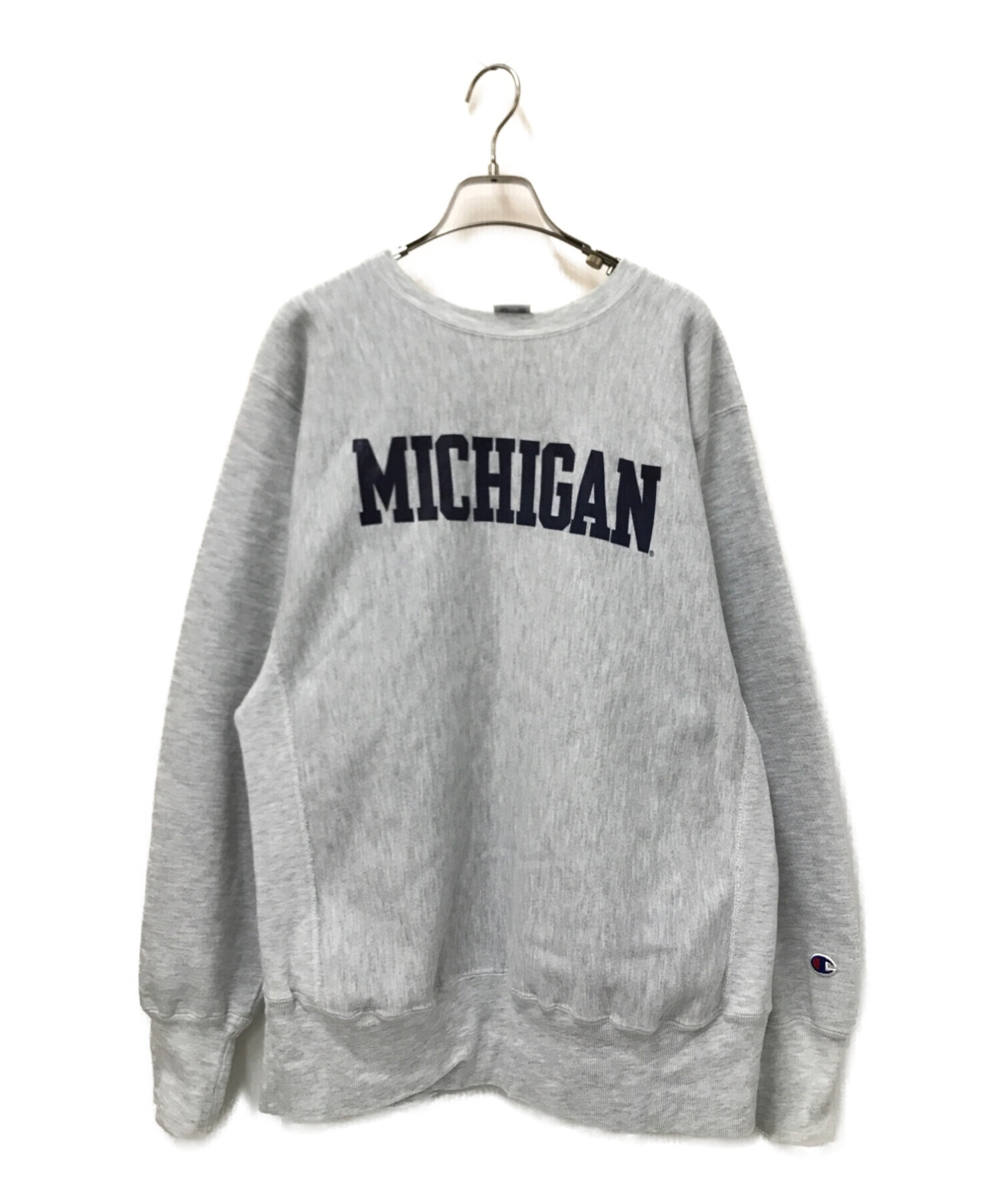 Champion REVERSE WEAVE (チャンピオンリバースウィーブ) 90's MICHIGAN プリントスウェット グレー サイズ:L