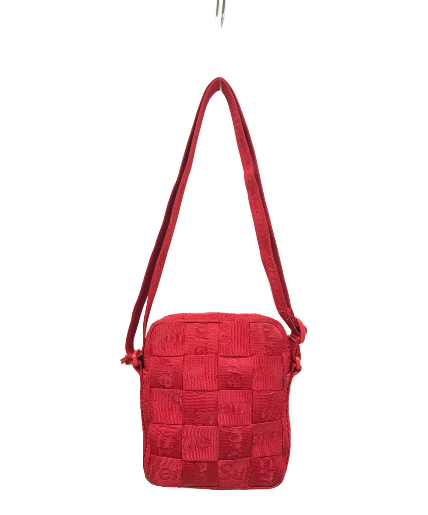 バッグSupreme シュプリーム Woven Shoulder Bag Red