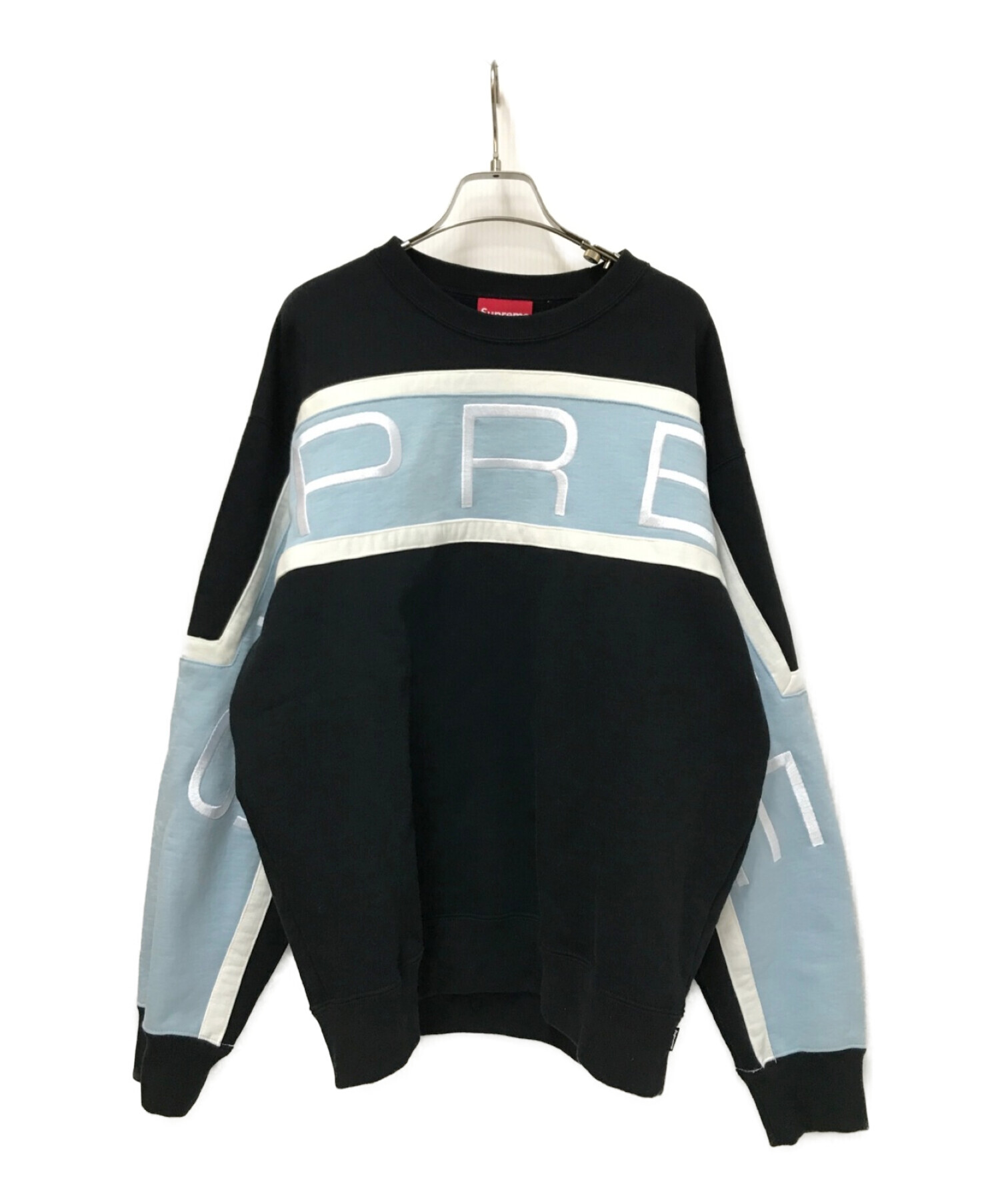 SUPREME (シュプリーム) Paneled Crewneck ブラック サイズ:M