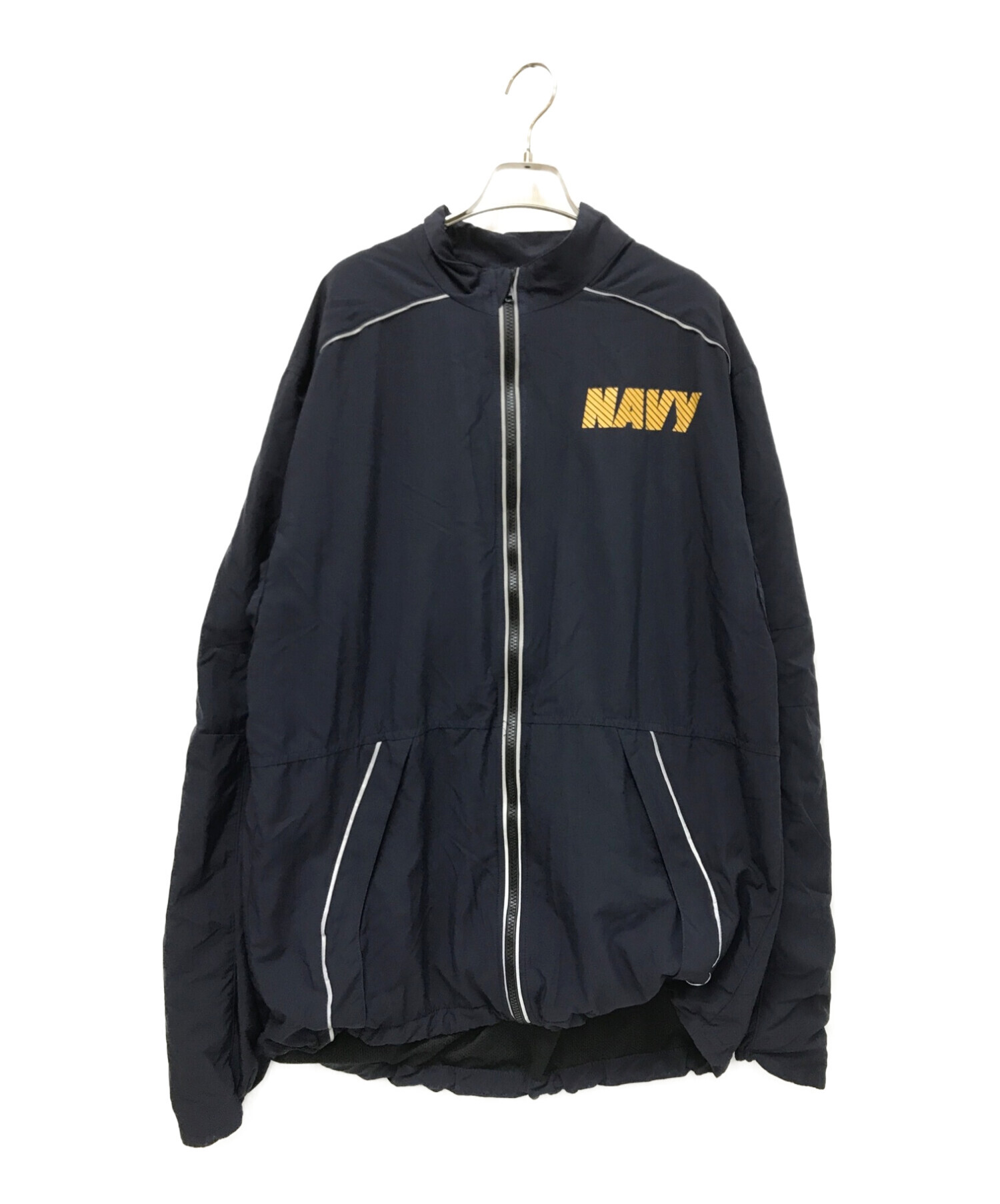 Navy running outlet jacket