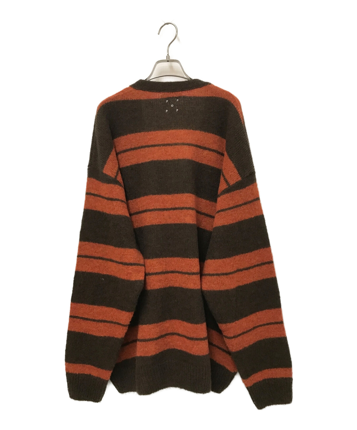 中古・古着通販】POP TRADING COMPANY (ポップトレーディングカンパニー) BEAUTY&YOUTH (ビューティーアンドユース)  Striped Knitted Cardigan ブラウン×オレンジ サイズ:L｜ブランド・古着通販 トレファク公式【TREFAC  FASHION】スマホサイト