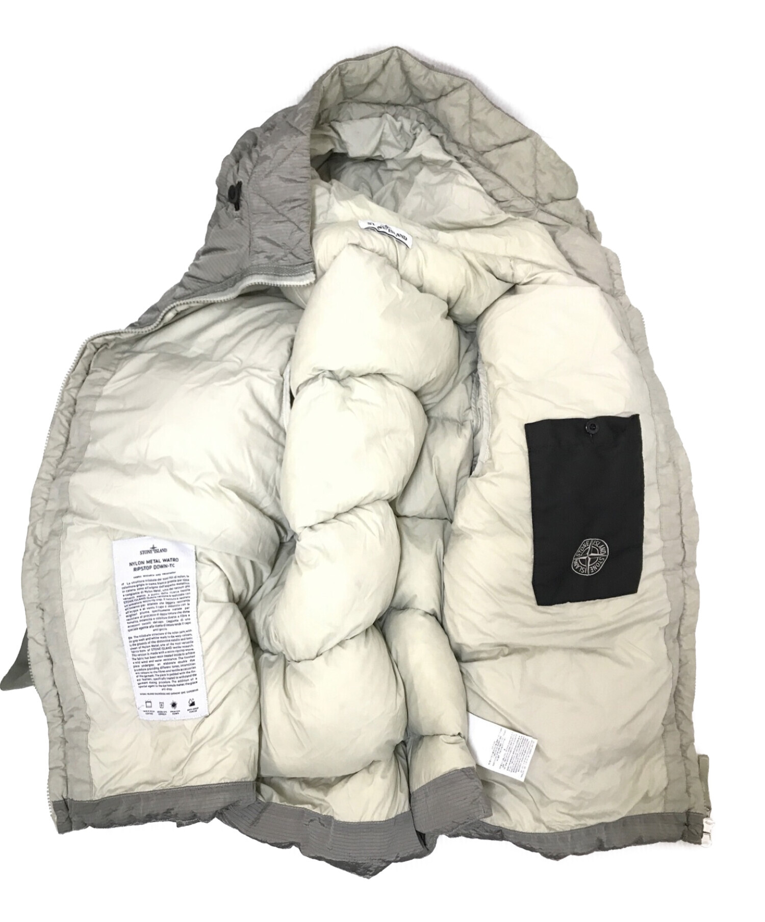 中古・古着通販】STONE ISLAND (ストーンアイランド) ナイロンメタルダウンジャケット カーキ サイズ:M｜ブランド・古着通販  トレファク公式【TREFAC FASHION】スマホサイト