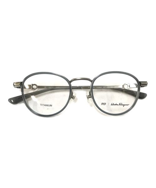 中古・古着通販】Salvatore Ferragamo (サルヴァトーレ フェラガモ) 999.9 (フォーナインズ) 眼鏡 グレー  サイズ:49□22｜ブランド・古着通販 トレファク公式【TREFAC FASHION】スマホサイト