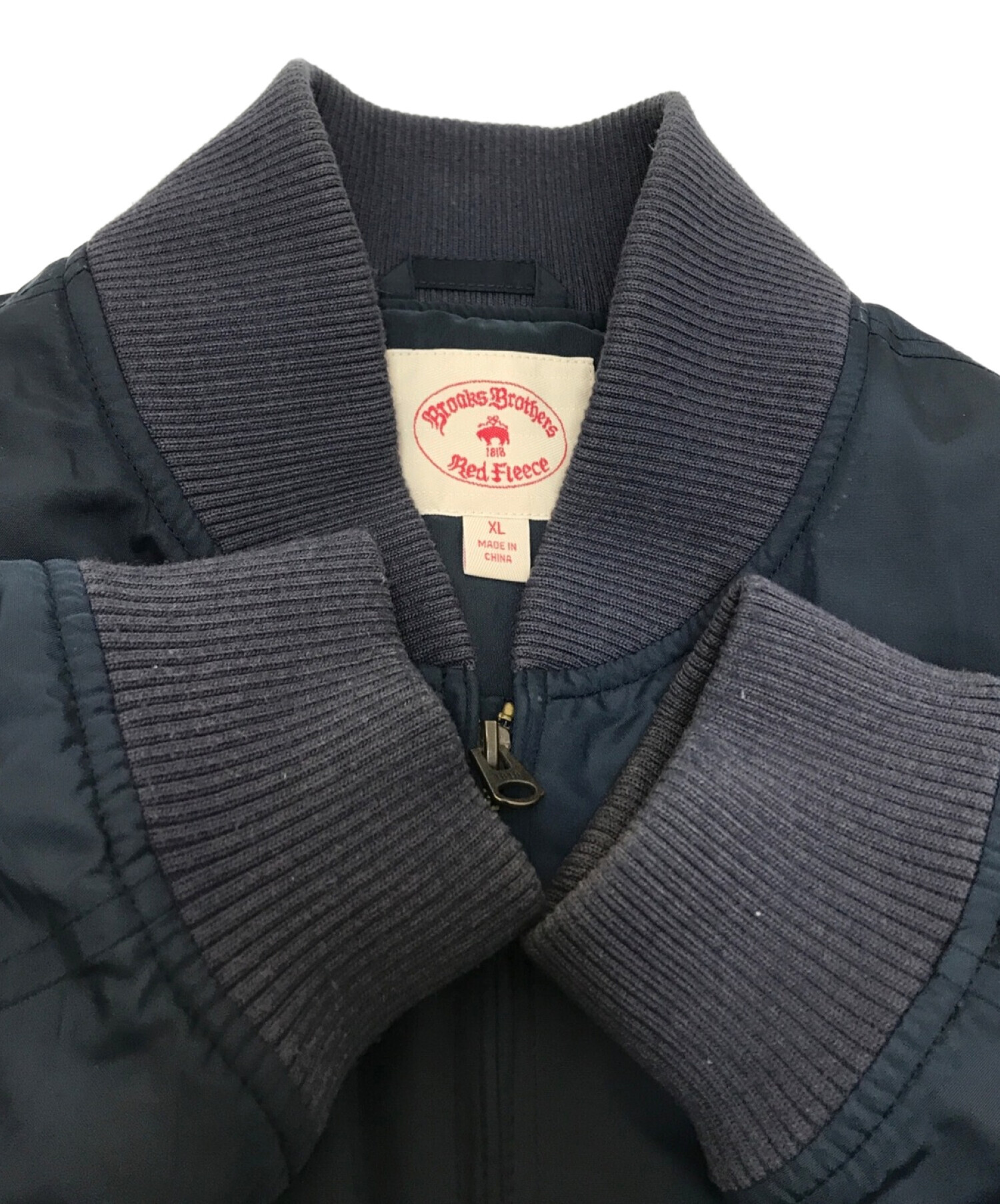 BROOKS BROTHERS Red Fleece (ブルックスブラザーズレッドフリース) MA-1ジャケット ネイビー サイズ:XL