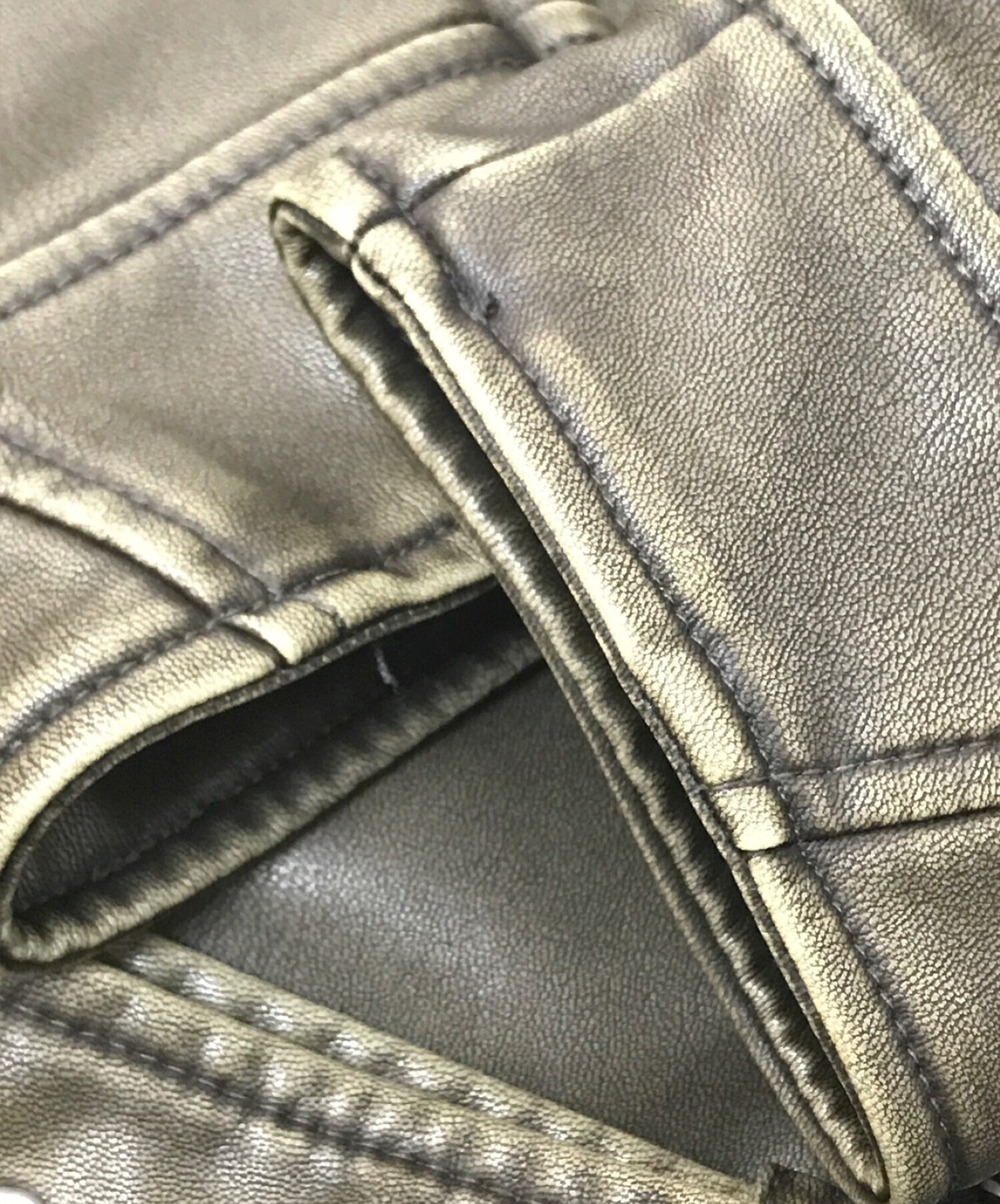 中古・古着通販】ZARA (ザラ) ヴィンテージ加工ライダースジャケット