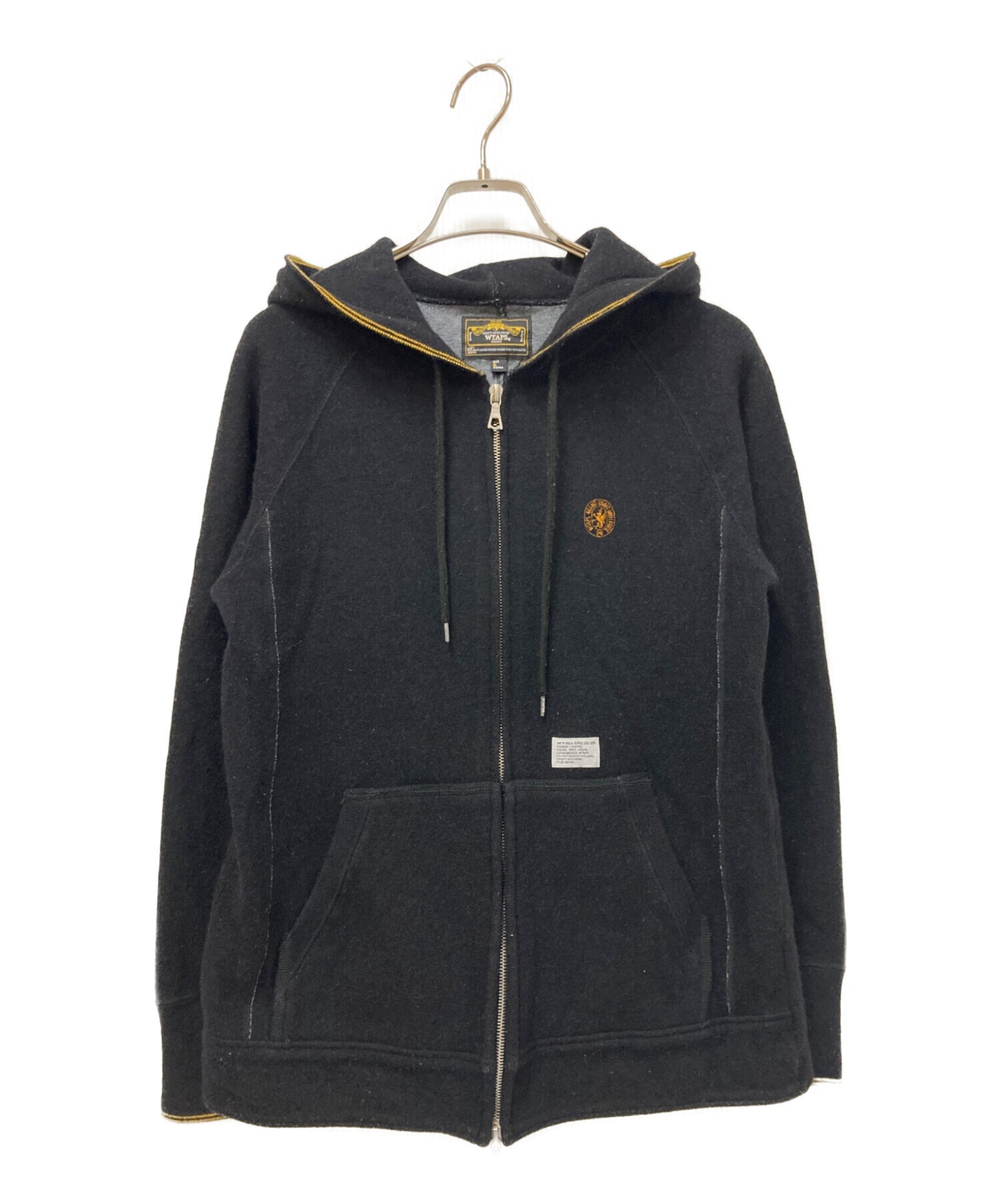 中古・古着通販】WTAPS (ダブルタップス) ウールパーカー ブラック サイズ:S｜ブランド・古着通販 トレファク公式【TREFAC  FASHION】スマホサイト