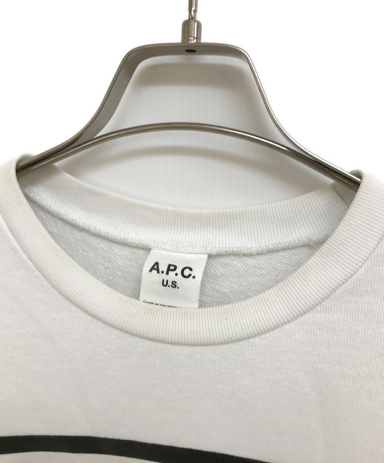 A.P.C. (アーペーセー) プリントロゴスウェット ホワイト サイズ:M