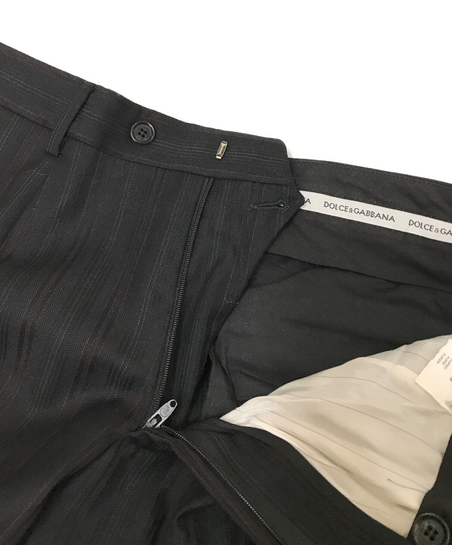 中古・古着通販】DOLCE & GABBANA (ドルチェ＆ガッバーナ) セットアップダブルスーツ ブラック サイズ:46｜ブランド・古着通販  トレファク公式【TREFAC FASHION】スマホサイト