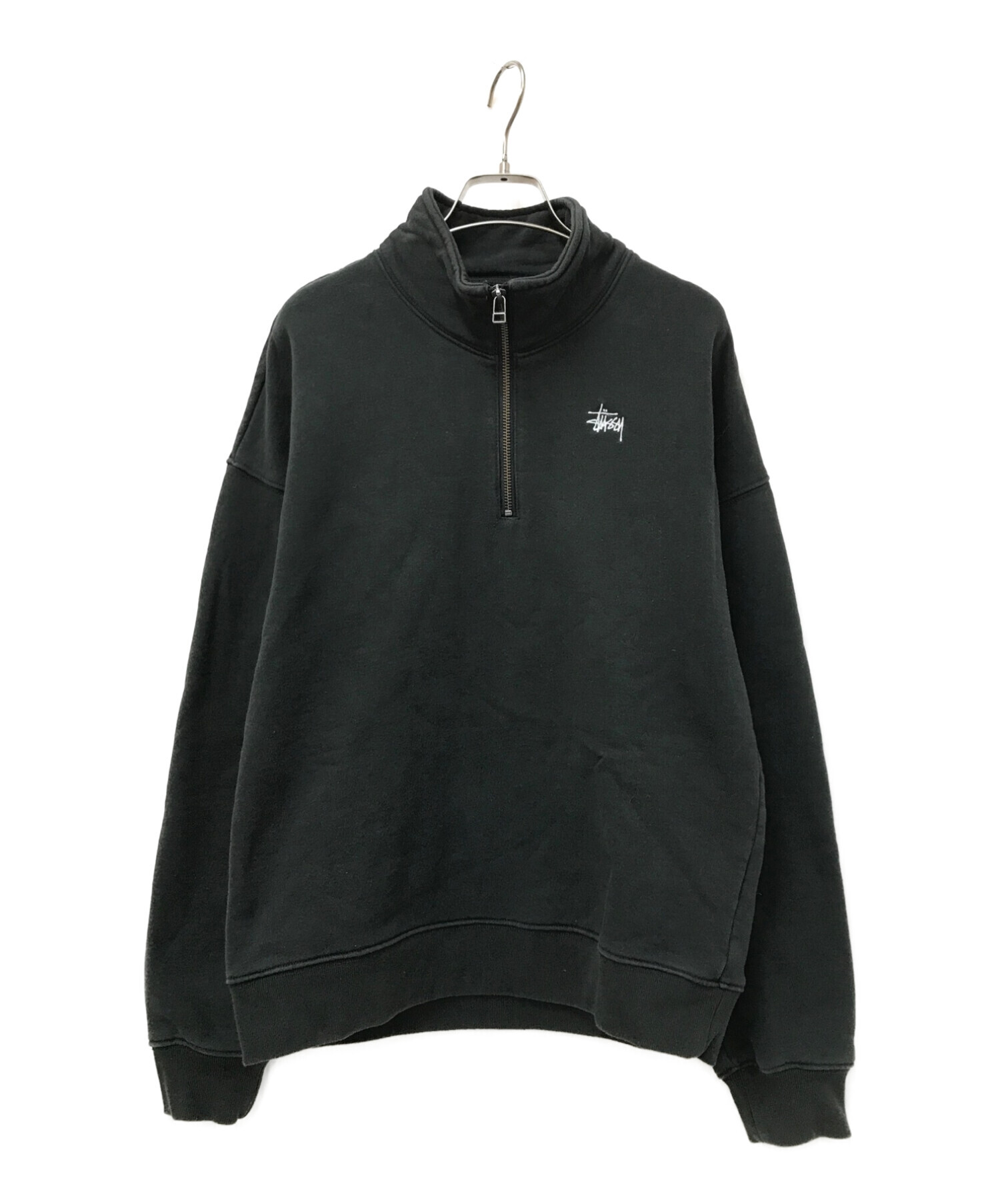 中古・古着通販】stussy (ステューシー) ストックロゴハーフジップ