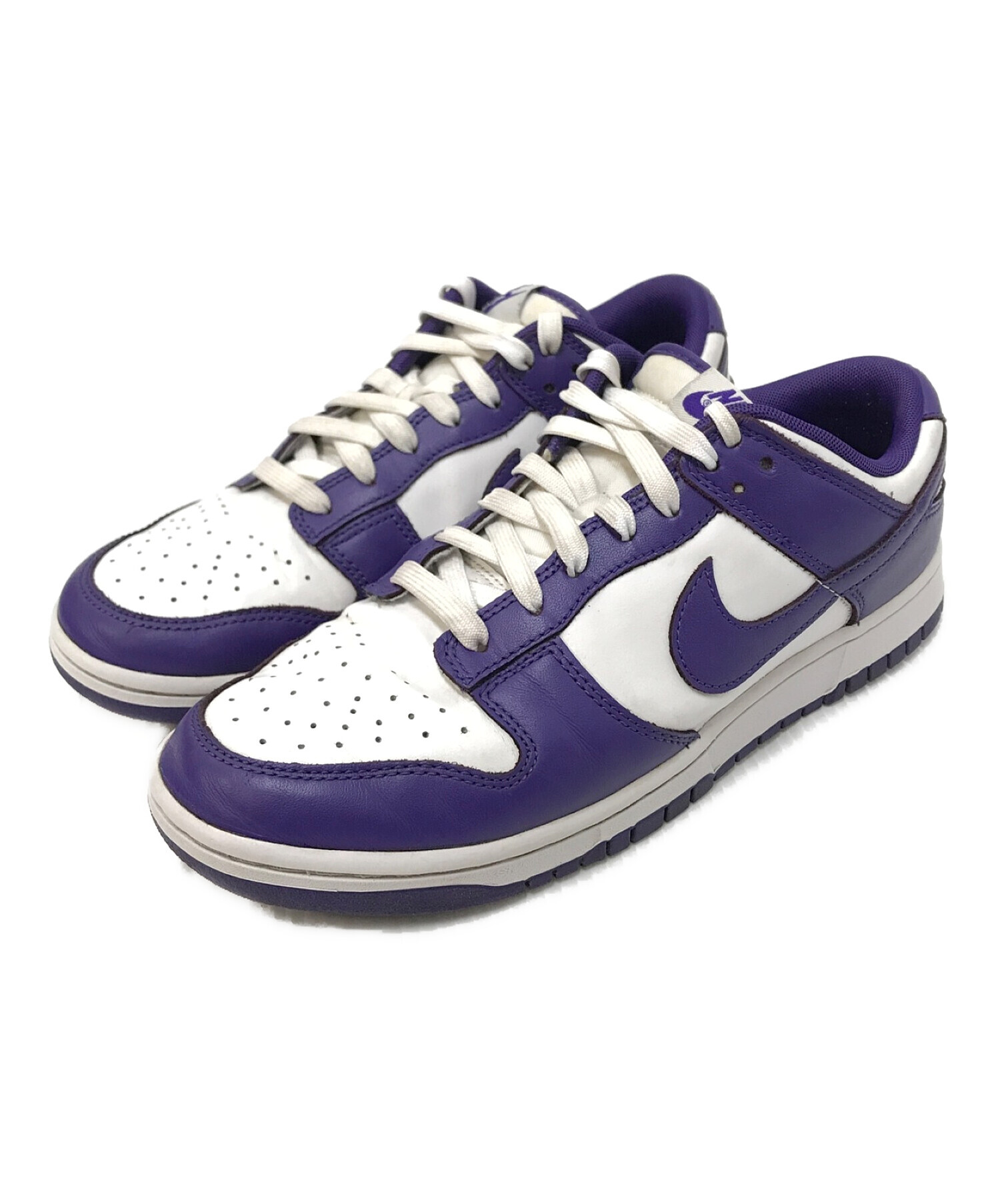 中古・古着通販】NIKE (ナイキ) Dunk Low Retro ホワイト×パープル サイズ:27.0㎝｜ブランド・古着通販  トレファク公式【TREFAC FASHION】スマホサイト