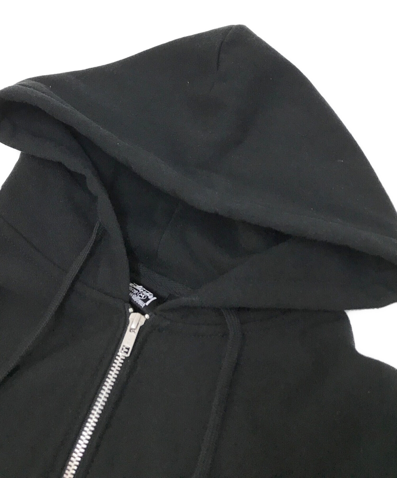 中古・古着通販】stussy (ステューシー) flipped logo zip up hoodie ブラック サイズ:M｜ブランド・古着通販  トレファク公式【TREFAC FASHION】スマホサイト