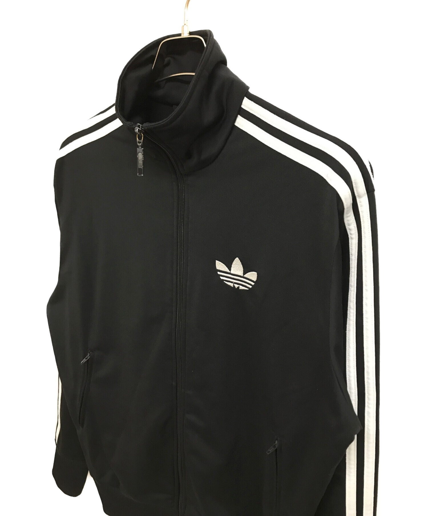 adidas (アディダス) トラックジャケット ブラック サイズ:M