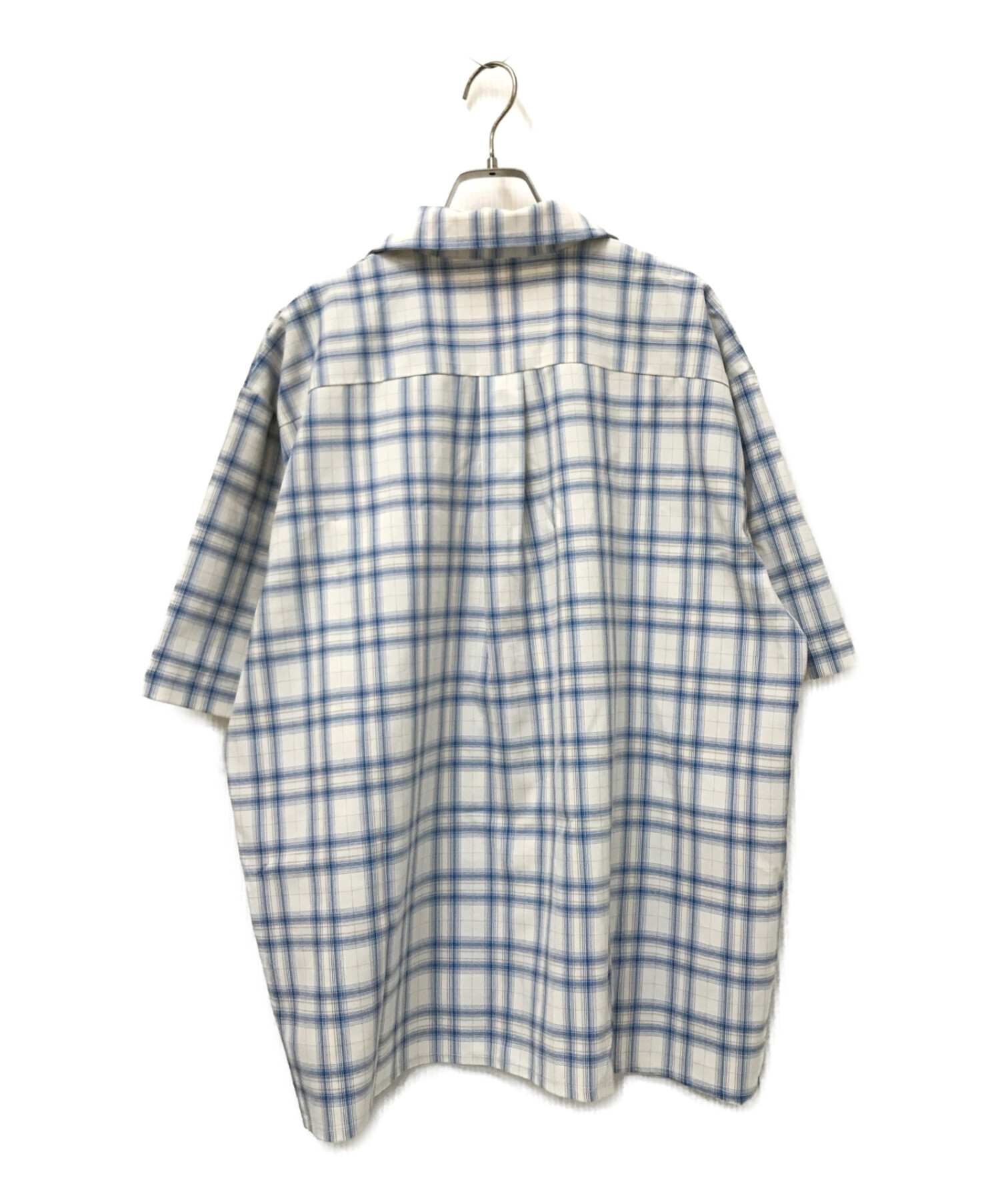 中古・古着通販】YOUNGER SONG (ヤンガーソング) Ombre check over shirt ブルー サイズ:M｜ブランド・古着通販  トレファク公式【TREFAC FASHION】スマホサイト