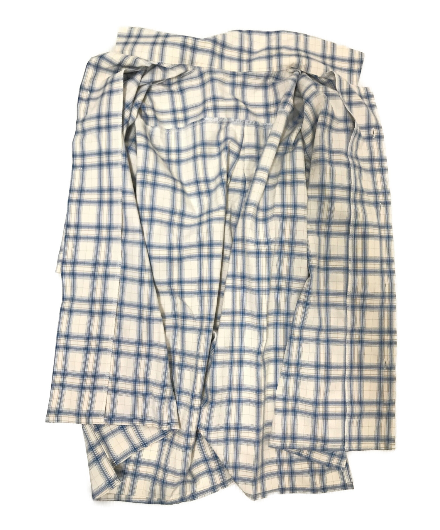 中古・古着通販】YOUNGER SONG (ヤンガーソング) Ombre check over shirt ブルー サイズ:M｜ブランド・古着通販  トレファク公式【TREFAC FASHION】スマホサイト