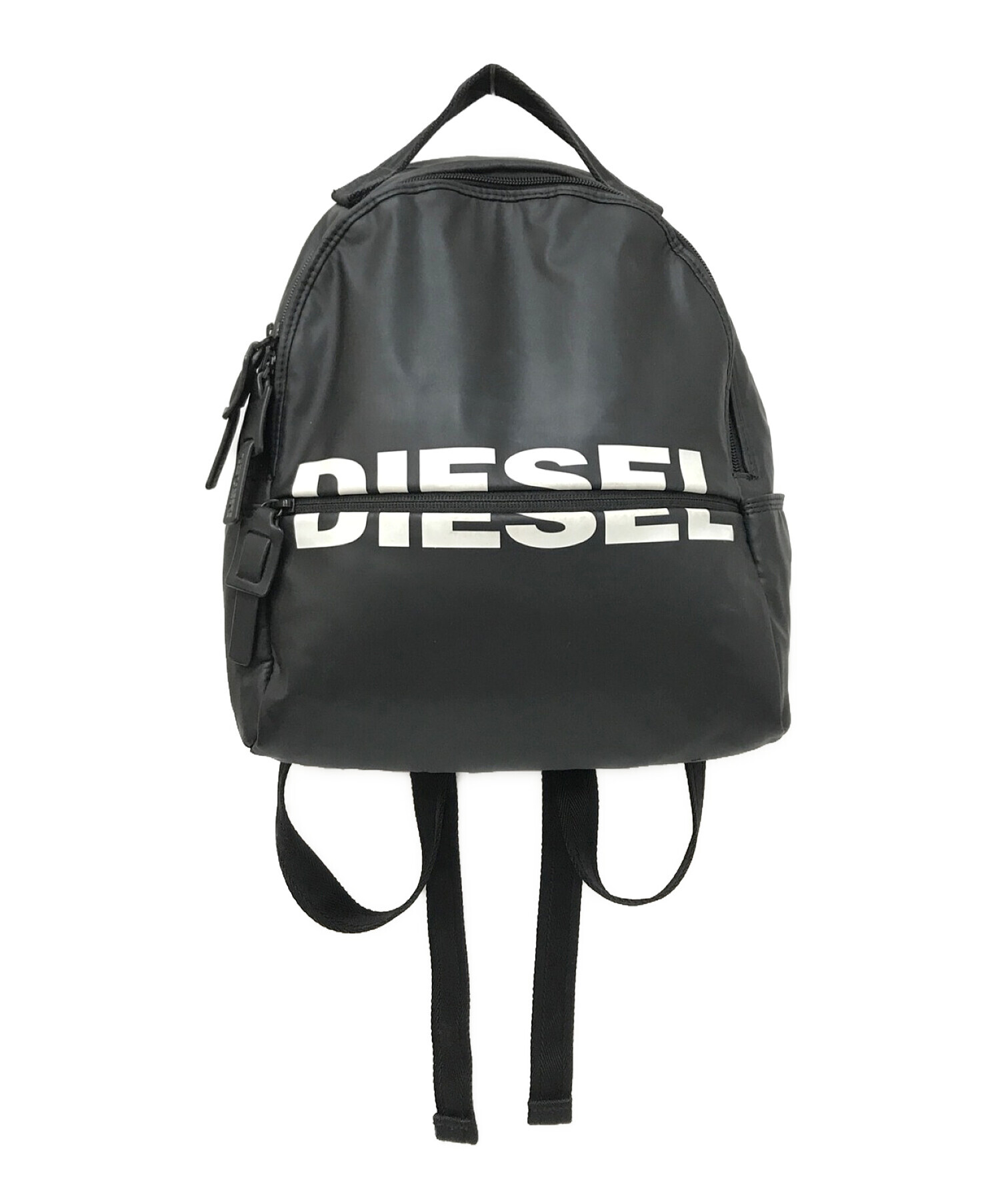 ☆新品【DIESEL ディーゼル】ブラック バックパック/リュック - バッグ