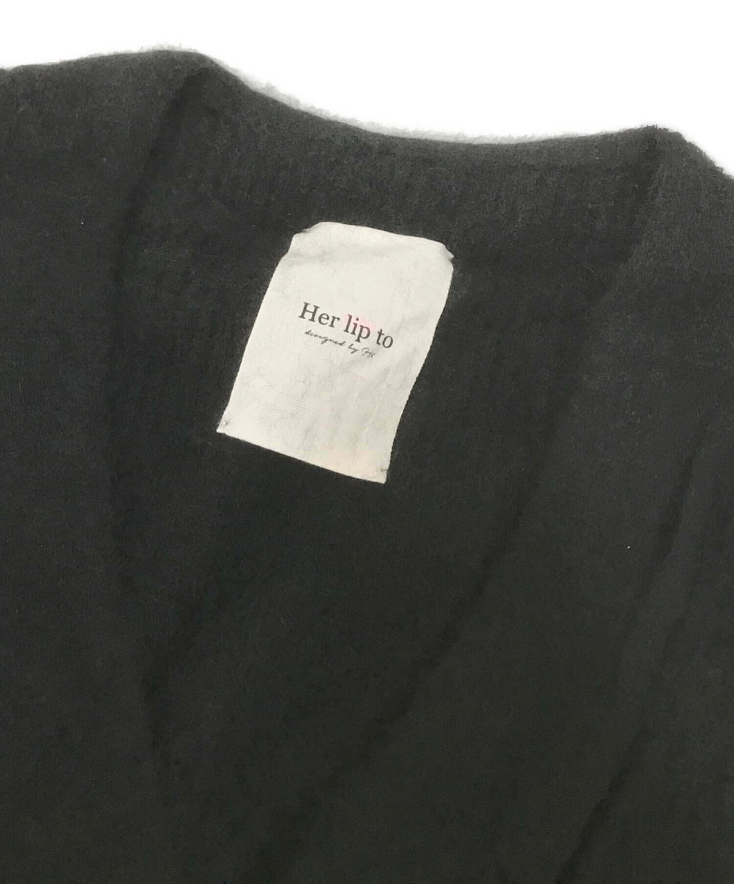 中古・古着通販】HER LIP TO (ハーリップトゥ) Belted Wool-blend Long 