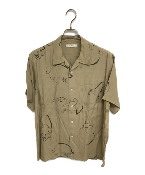 【中古・古着通販】OLD JOE & Co. (オールドジョー) ORIGINAL PRINTED OPEN COLLAR SHIRTS  (DRAWING) S/S ベージュ サイズ:ＭＬ｜ブランド・古着通販 トレファク公式【TREFAC FASHION】スマホサイト