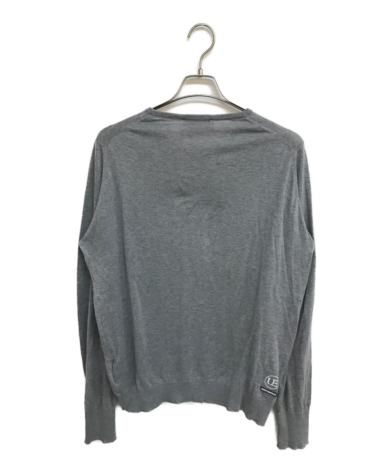 JOHN SMEDLEY (ジョンスメドレー) uniform experiment (ユニフォームエクスペリメント) COTTON CREWNECK  KNIT グレー サイズ:L