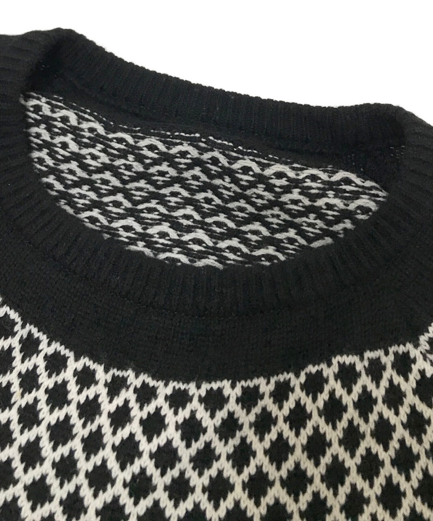 uniform experiment (ユニフォームエクスペリメント) RBG CREWNECK KNIT ブラック サイズ:3