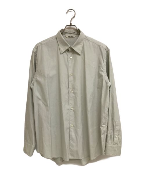 【中古・古着通販】AURALEE (オーラリー) WASHED FINX TWILL SHIRTS ライトグレー サイズ:5｜ブランド・古着通販  トレファク公式【TREFAC FASHION】スマホサイト