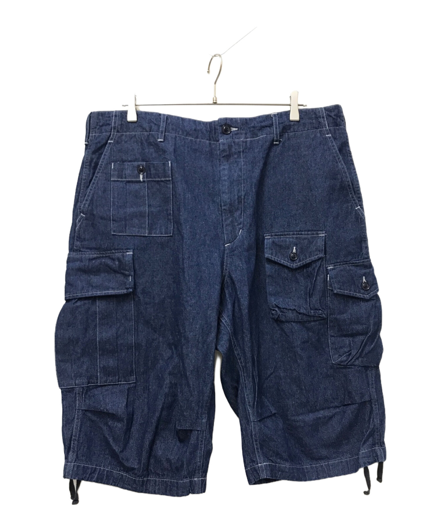 Engineered Garments (エンジニアド ガーメンツ) BEAMS PLUS (ビームスプラス) 別注BDU 3/4shorts  denim インディゴ サイズ:XS