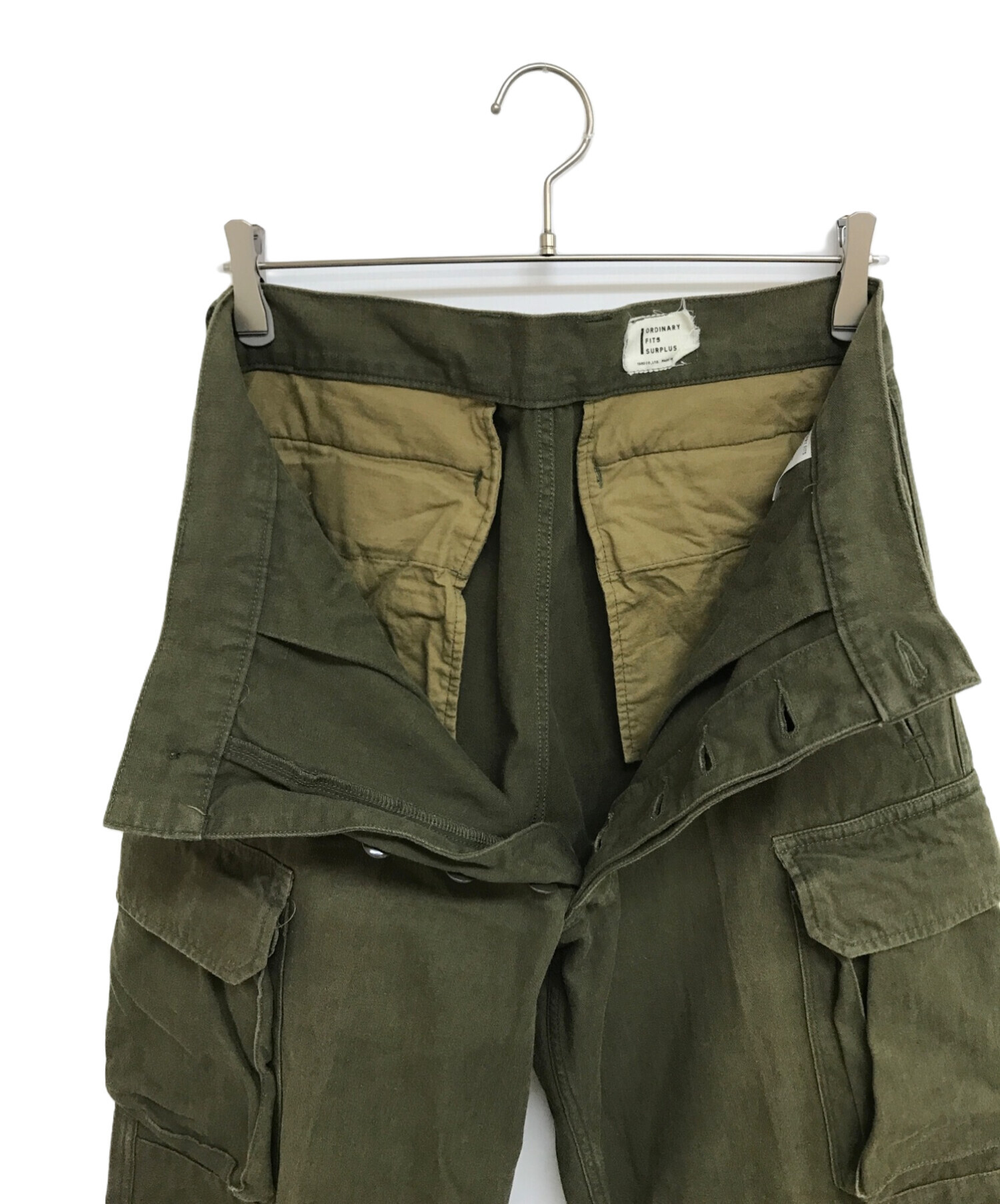 中古・古着通販】Ordinary fits (オーディナリーフィッツ) M-47 TYPE CARGO PANTS オリーブ サイズ:22｜ブランド・古着通販  トレファク公式【TREFAC FASHION】スマホサイト