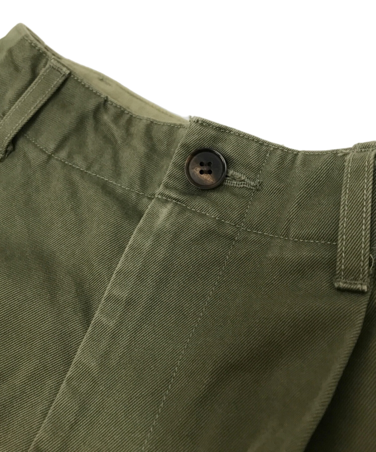 中古・古着通販】AURALEE (オーラリー) WASHED FINX CHINO WIDE TUCK PANTS オリーブ  サイズ:０｜ブランド・古着通販 トレファク公式【TREFAC FASHION】スマホサイト