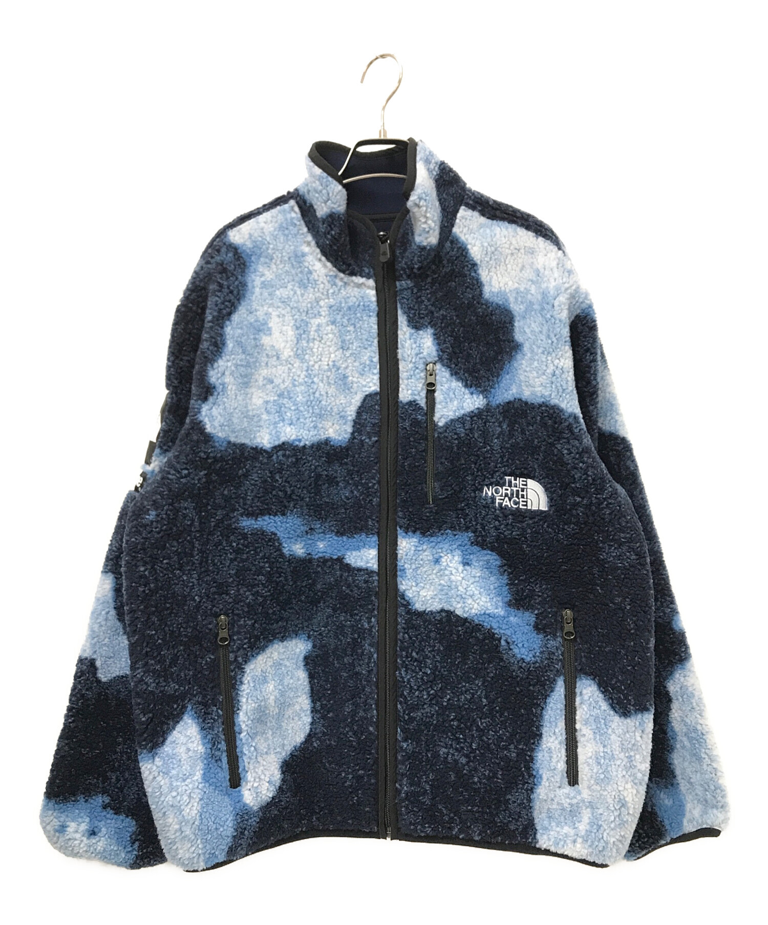 中古・古着通販】SUPREME (シュプリーム) THE NORTH FACE (ザ ノース フェイス) Bleached Denim Print  Fleece Jacket ブルー サイズ:M｜ブランド・古着通販 トレファク公式【TREFAC FASHION】スマホサイト