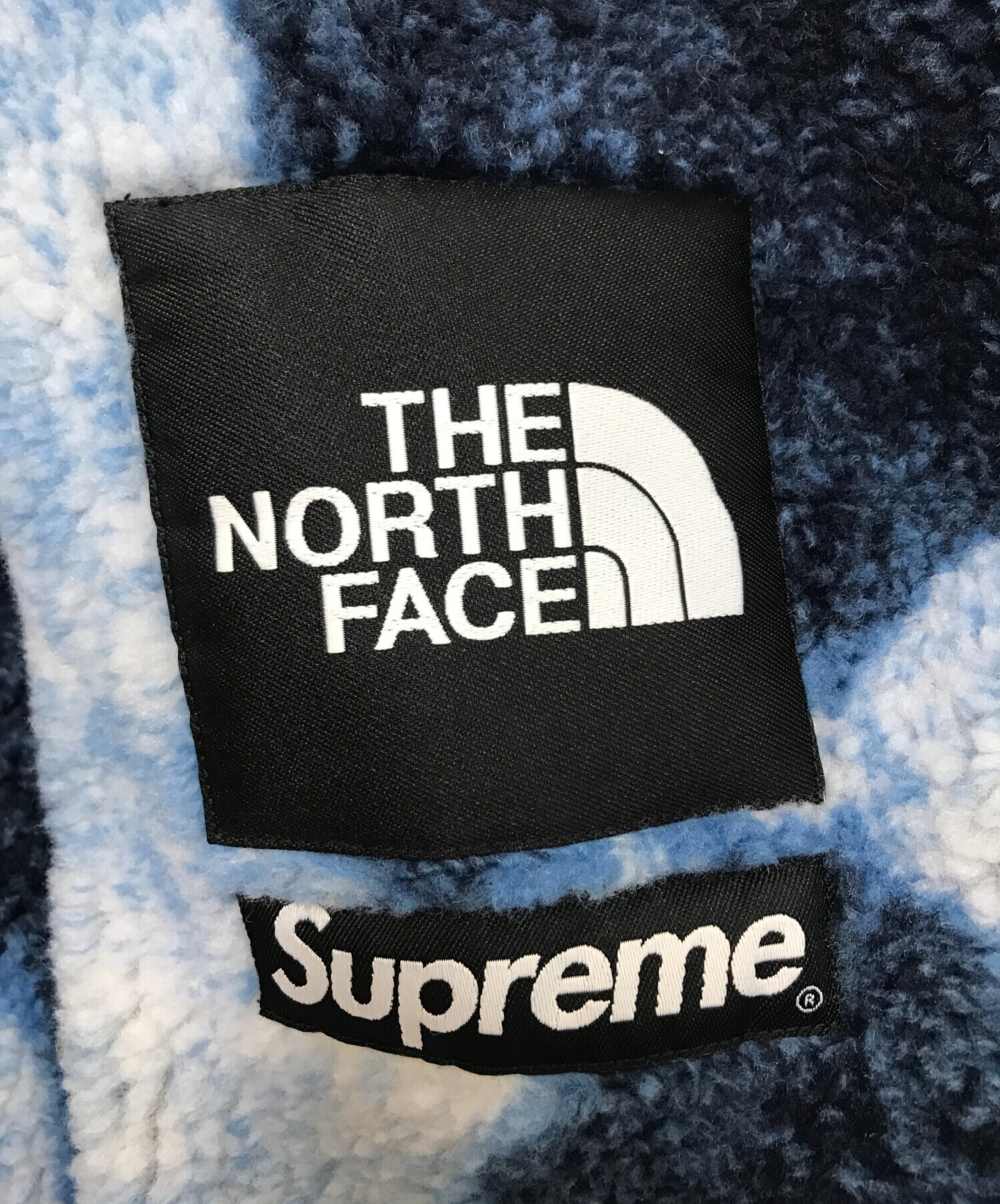 中古・古着通販】SUPREME (シュプリーム) THE NORTH FACE (ザ ノース フェイス) Bleached Denim Print  Fleece Jacket ブルー サイズ:M｜ブランド・古着通販 トレファク公式【TREFAC FASHION】スマホサイト